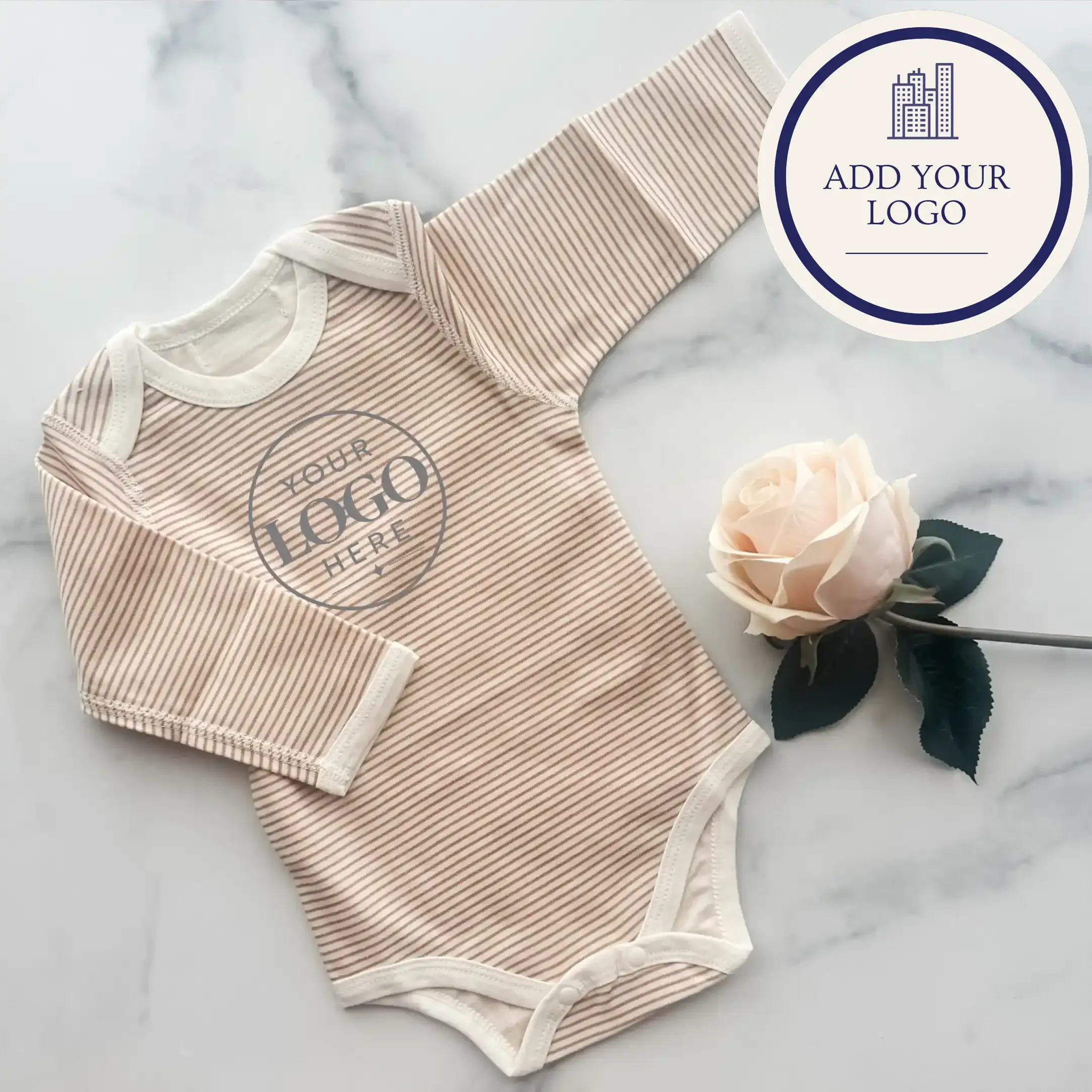 Add-Your-Own Logo Onesie