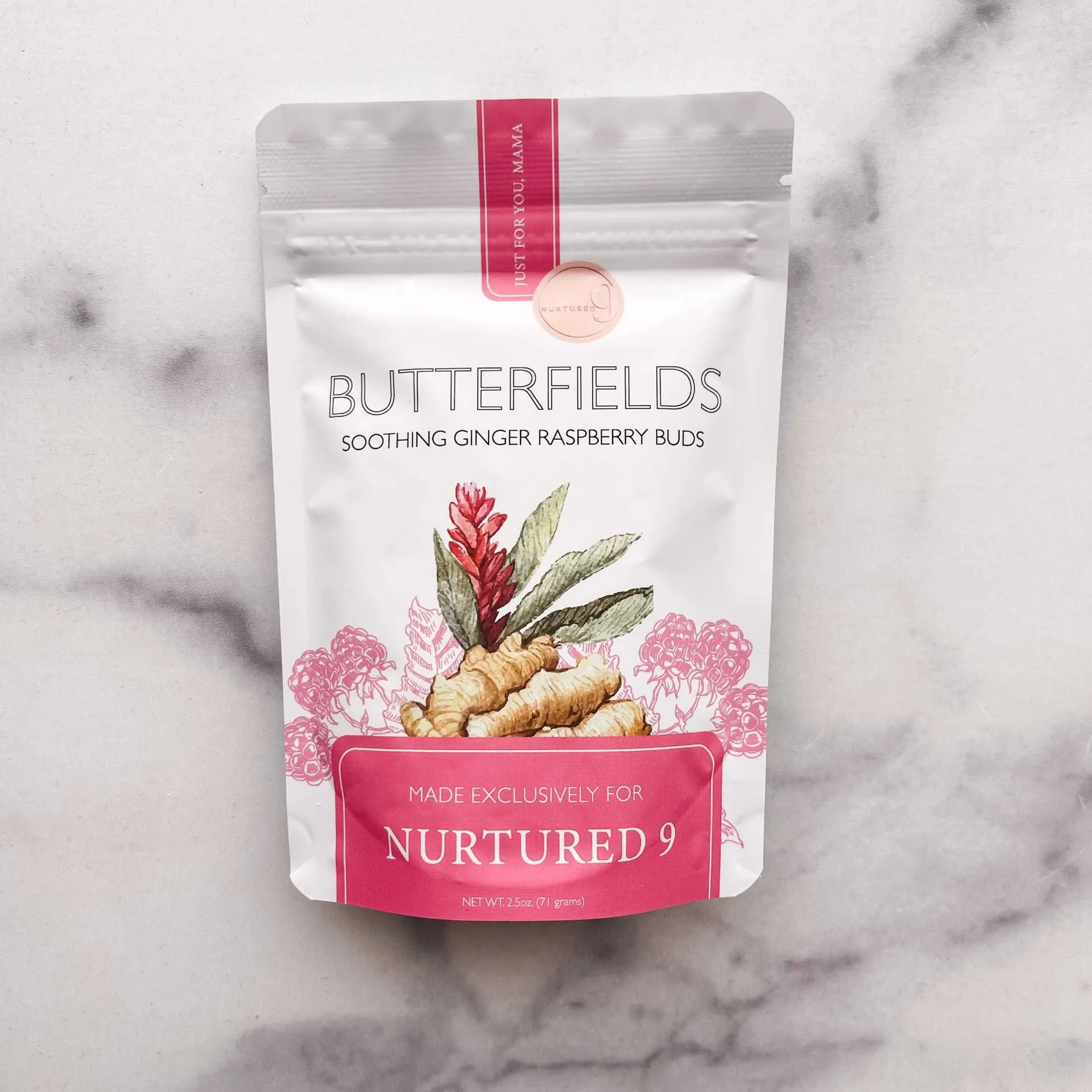 Butterfields x Nurtured 9 Ginger Raspberry Candies