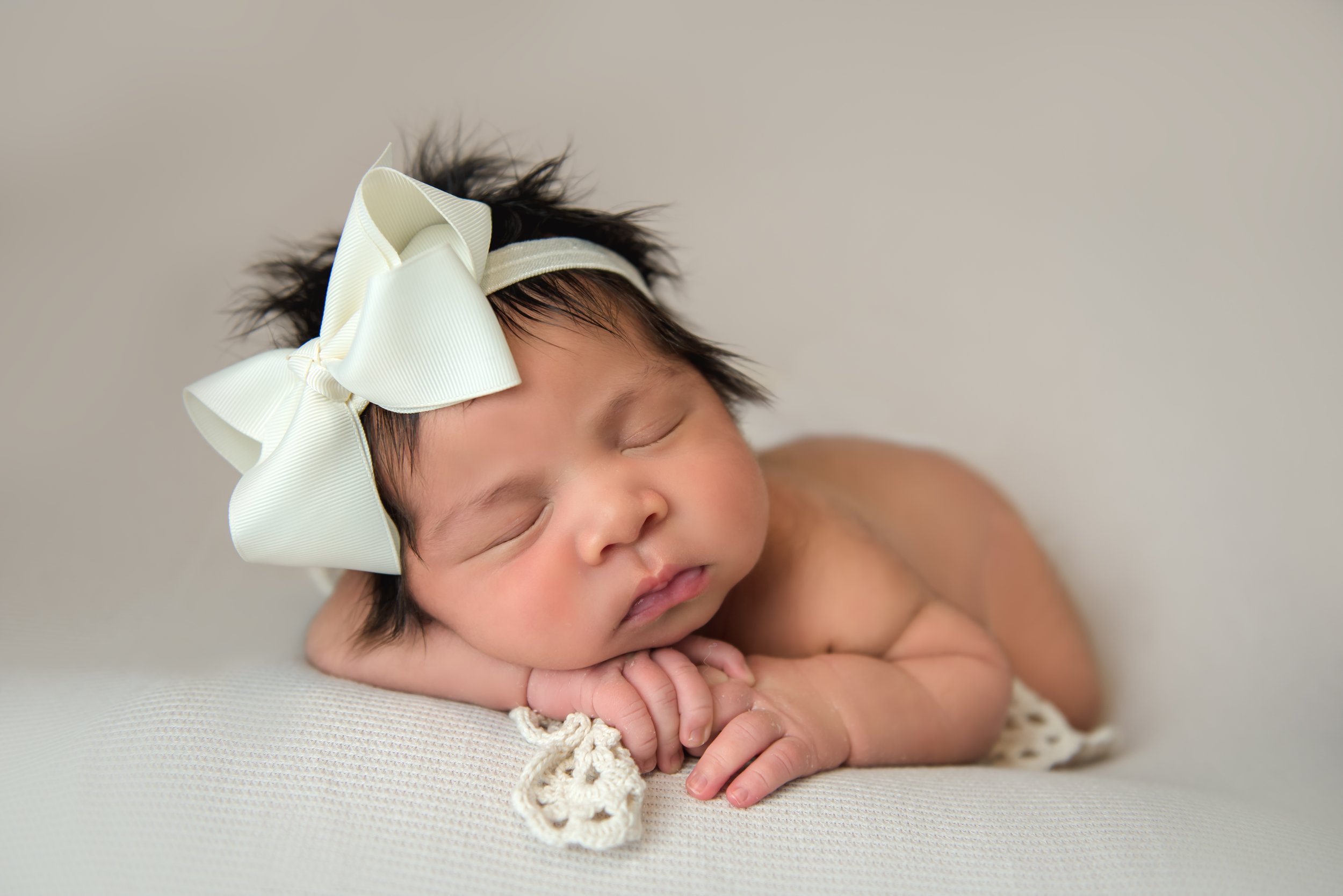 sleep posed newborn session photography studio in san antonio