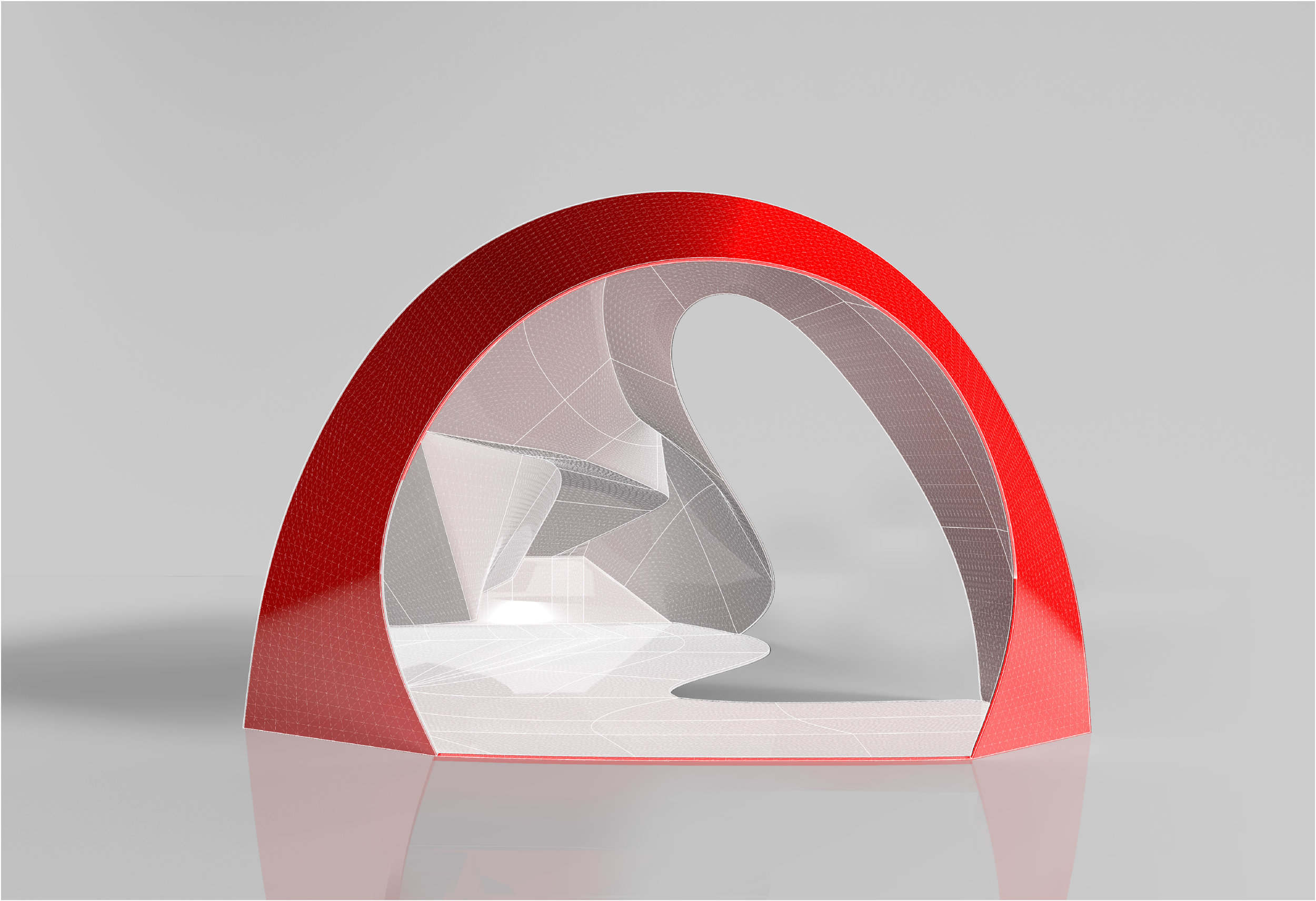 How can you design something to be paper-thin and super-light while maintaining its structural integrity and creating big volumes? Similar to the fabrication of an airplane we will apply techniques of the aviation and automobile industry to the fabr