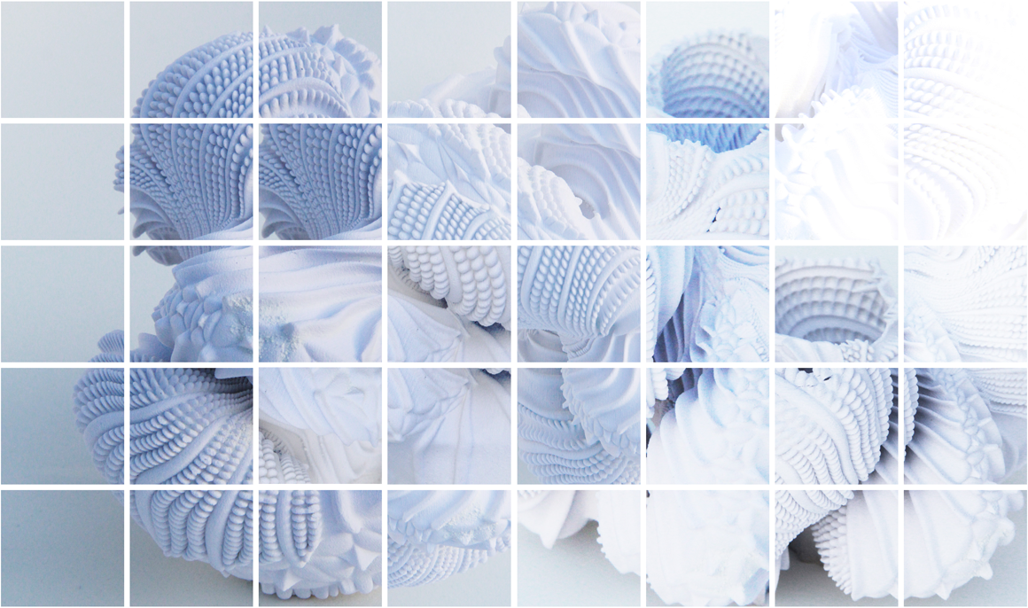 Photo collage of 3d printing model