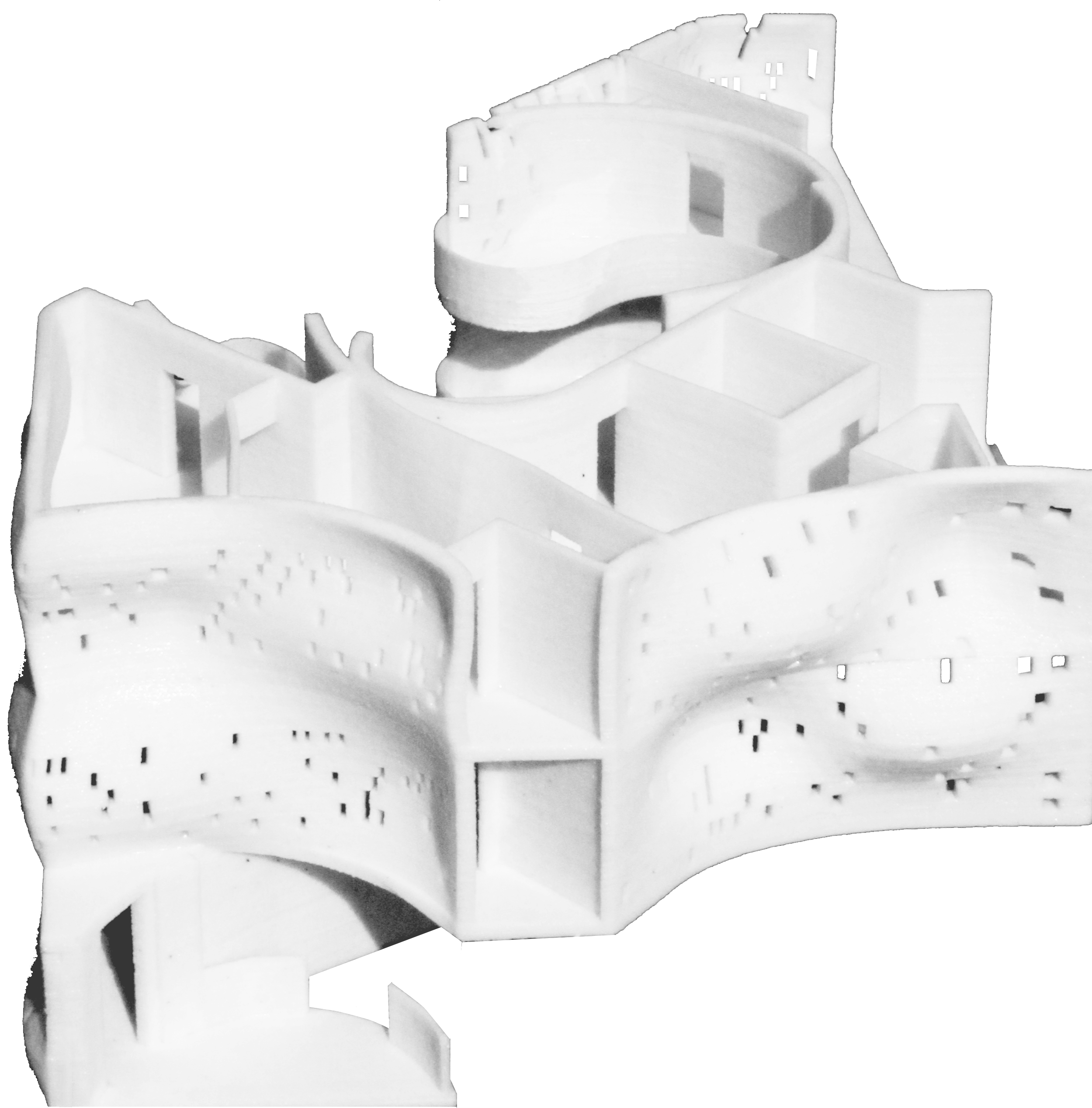 3d print model _ part of the building _ view A