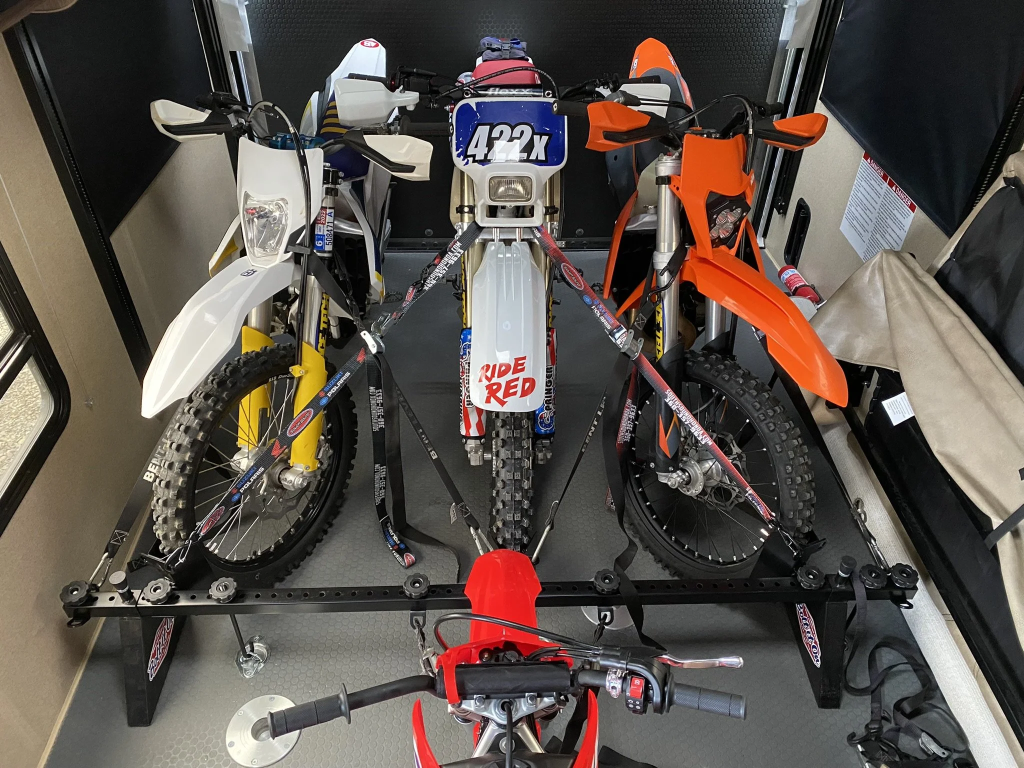Bolt It On Dirt Bike Motorcycle Tie Down Rack System - Gen 2