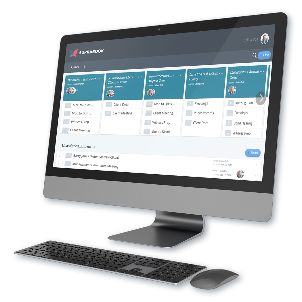 Suprabook Digital Case Binder App Home