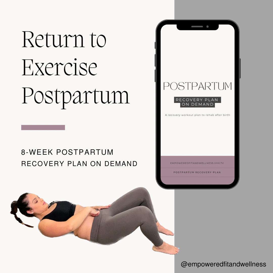 Recover postpartum (8-week recovery plan) 