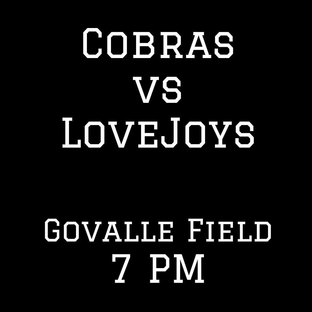 Cobras vs LoveJoys