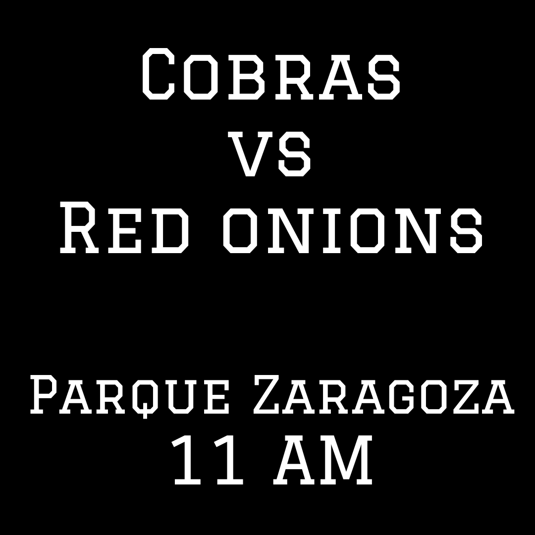Cobras vs Red Onions