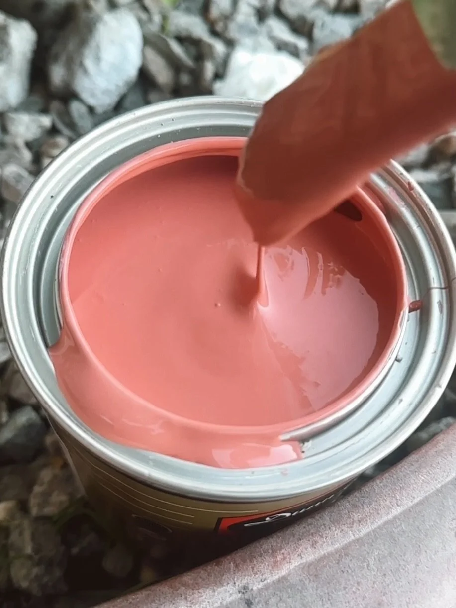 How many paint samples will I make before we land on the perfect pink?! Vote! Winner gets a coffee on me! ☕️