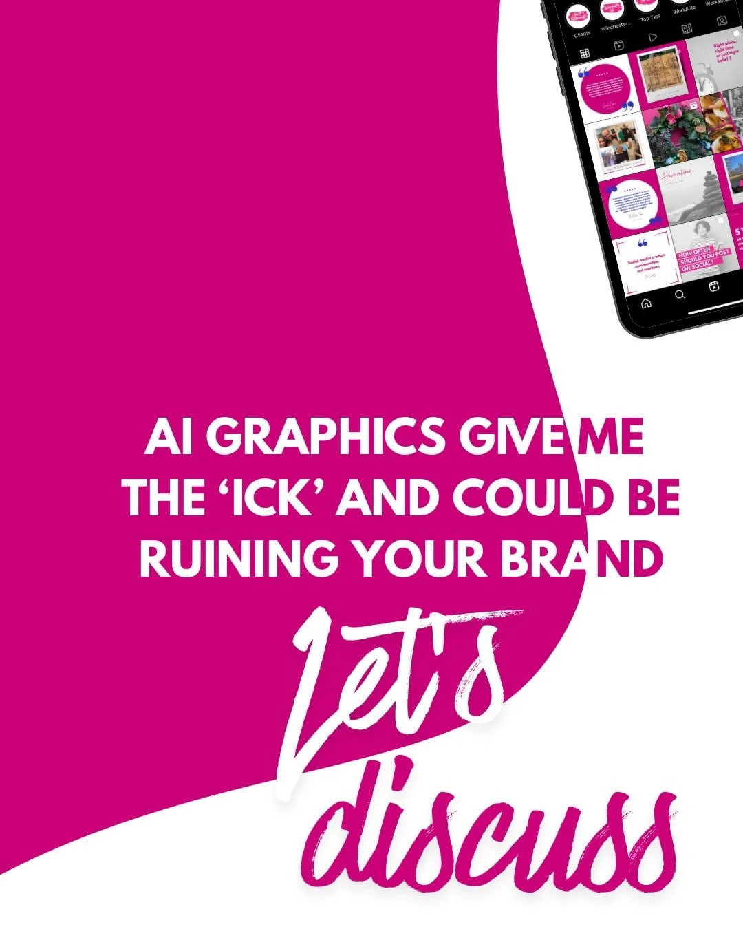 What do you think??
AI graphics give me the &lsquo;ick&rsquo; and here&rsquo;s why&hellip; 

It&rsquo;s not authentic&hellip; or not as authentic as it could be without work and extra care, time and edits&hellip;

It&rsquo;s really &lsquo;easy&rsquo;