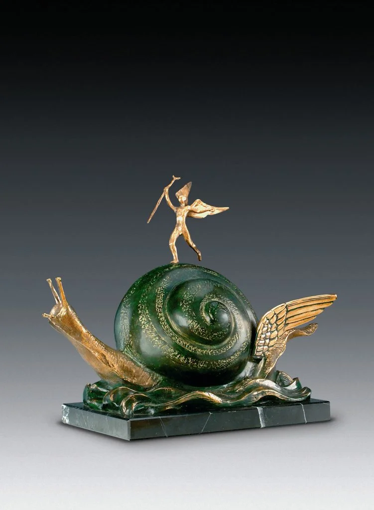 蝸牛與小天使 銅 44cm(H) 1984