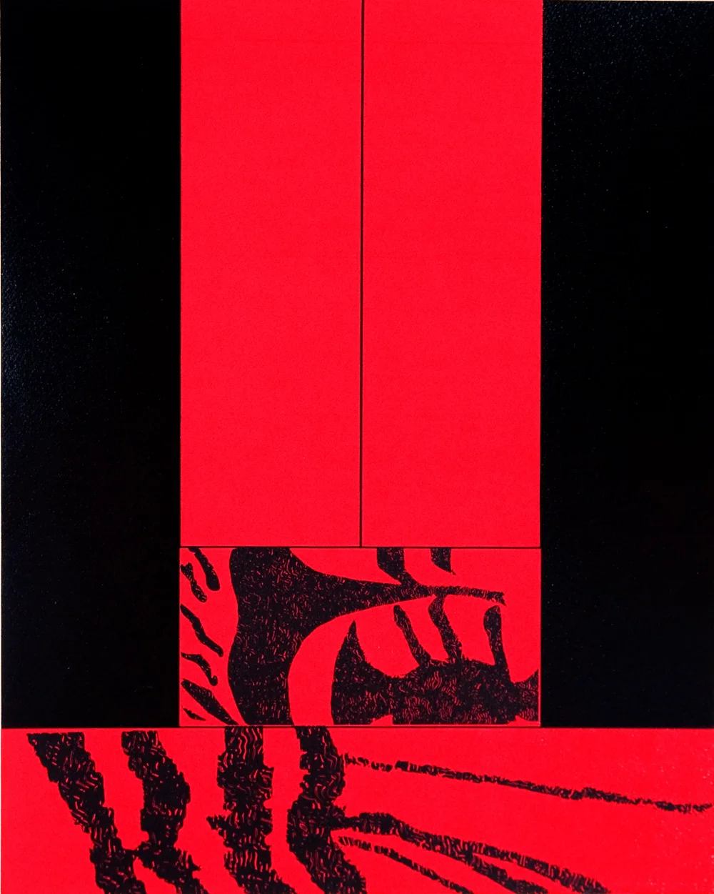 後本位 (十) 絲網版畫 50cm(H) x 40cm(W) 2002
