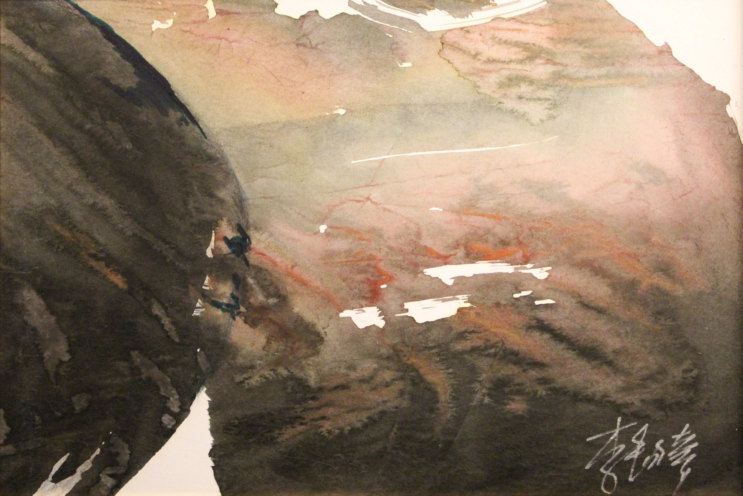 墨語 2017-1 水墨設色紙本 32cm(H) x 48cm(W) 2017