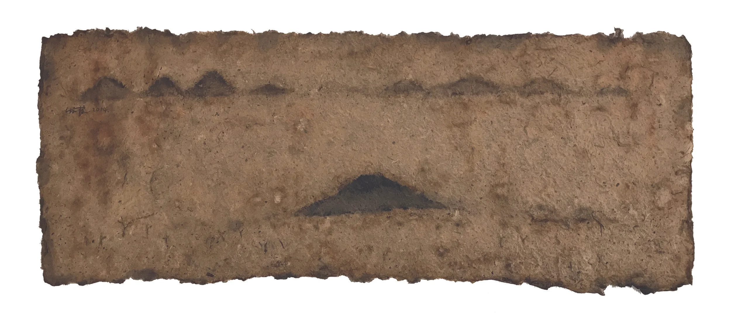  無題(一)  混合媒介  30 х 79 cm  2016   作品查詢  