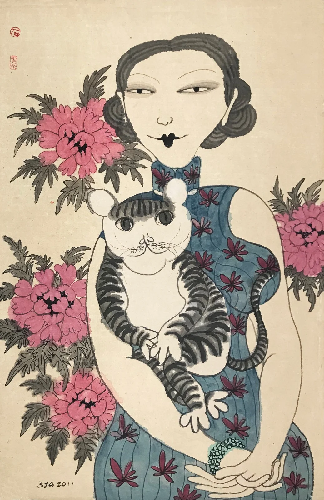 燦爛 (二) 水墨設色紙本 77 × 48 cm 2011