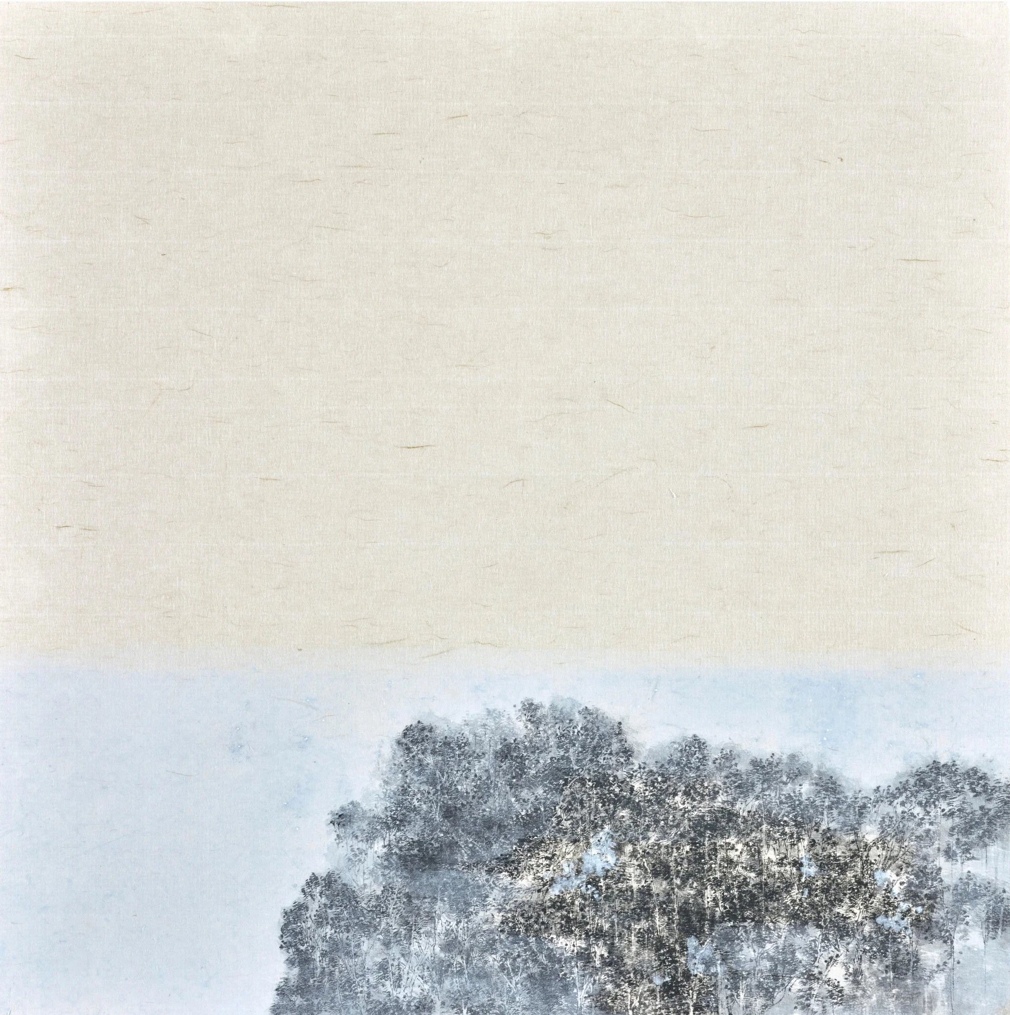  月晨  水墨紙本  30 x 30 cm  2019   查詢  
