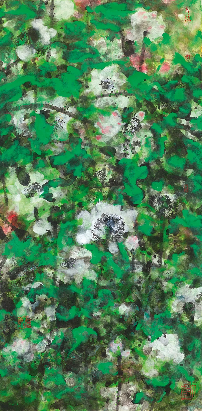 君子如荷(三) 水墨設色紙本 139 x 69 cm 2018 查詢