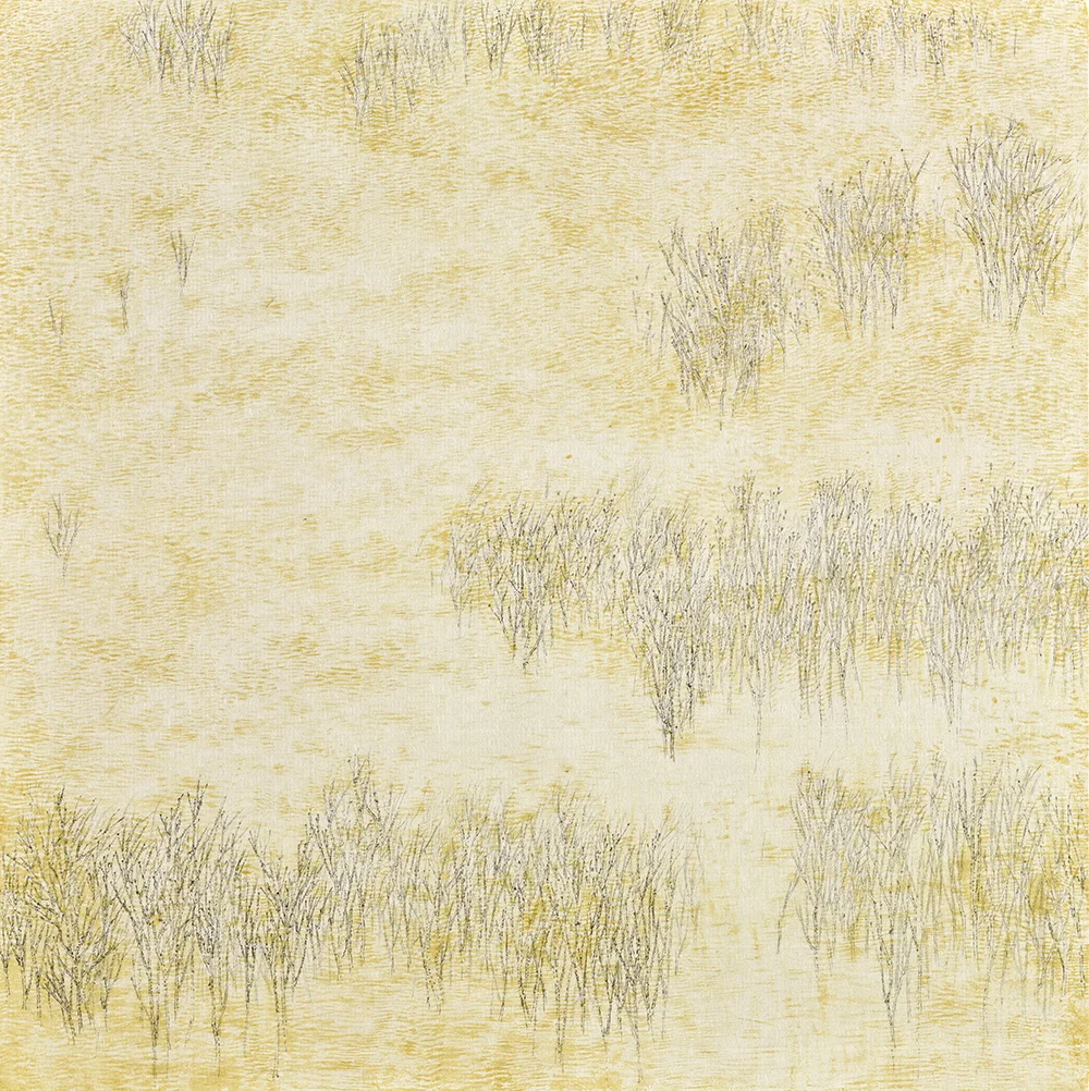  天禾  水墨設色紙本  30 x 30 cm   2019   查詢  