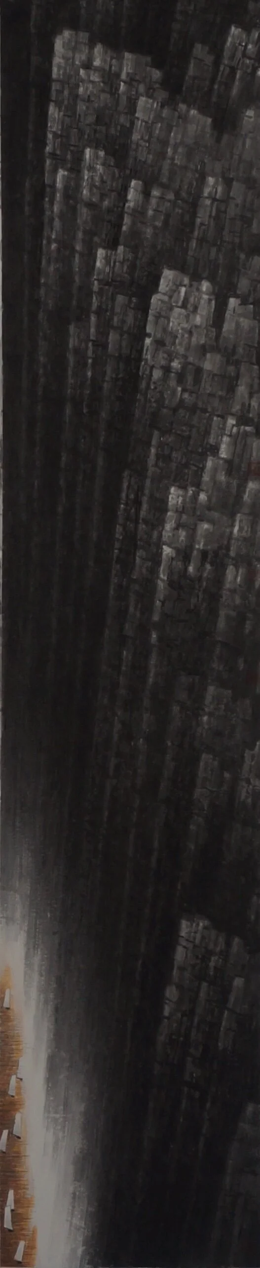 輕舟  水墨設色紙本  36 x 180 cm   2019    查詢
