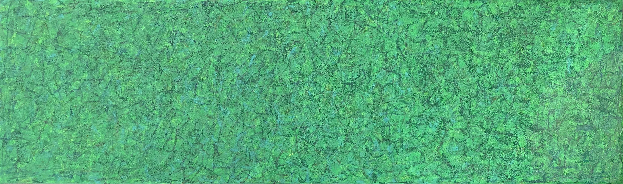 柏林蘋果園  布面油畫   50  x 165 cm   2020