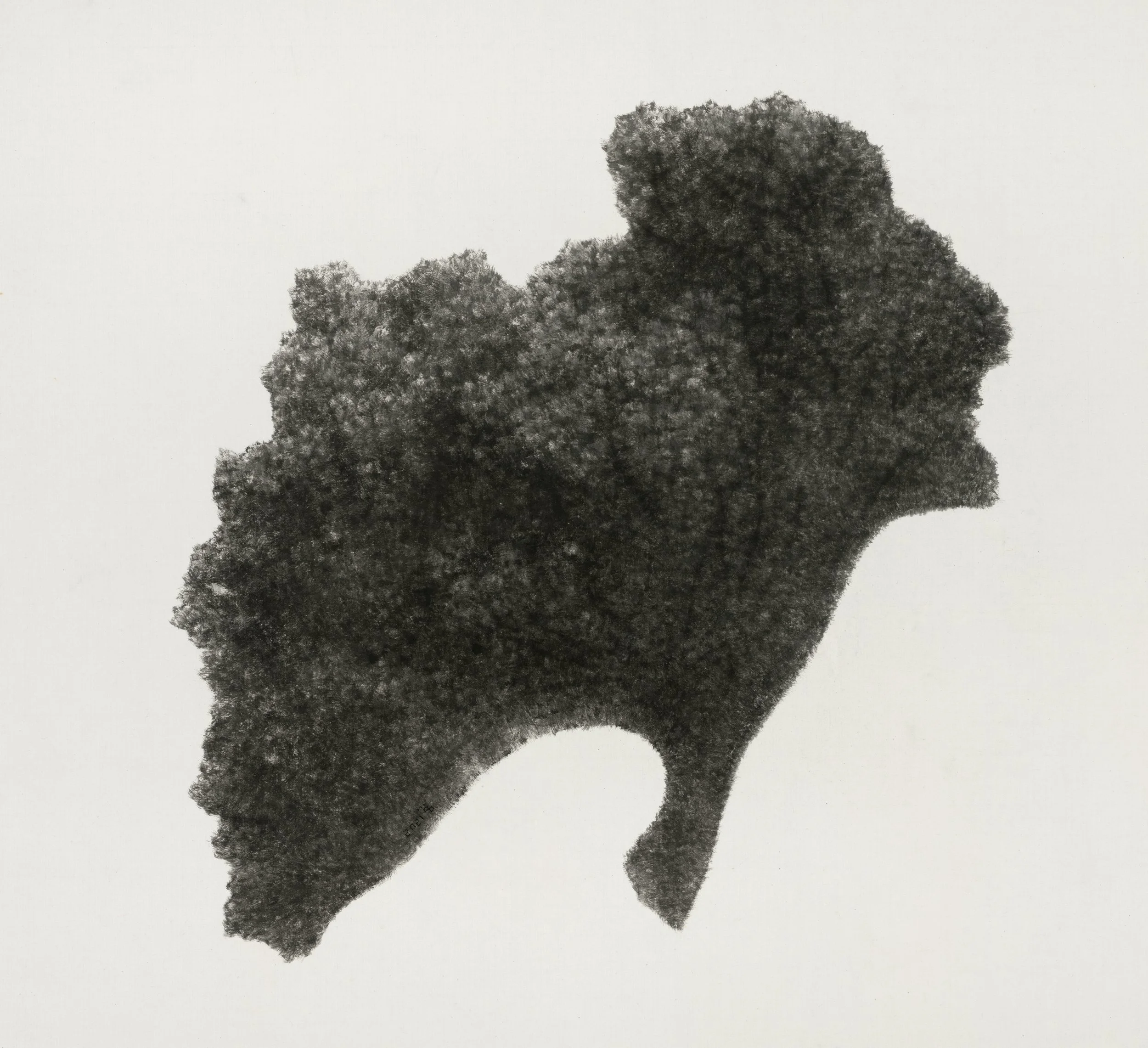 漂流者 (五) 綻  紙本水墨  70 x 77 cm  2021   作品查詢