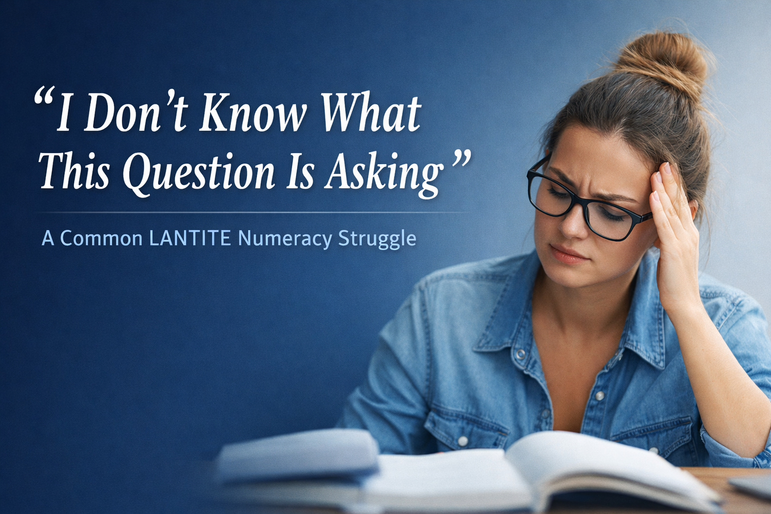 “I Don’t Know What This Question Is Asking” —    A Common LANTITE Numeracy Struggle