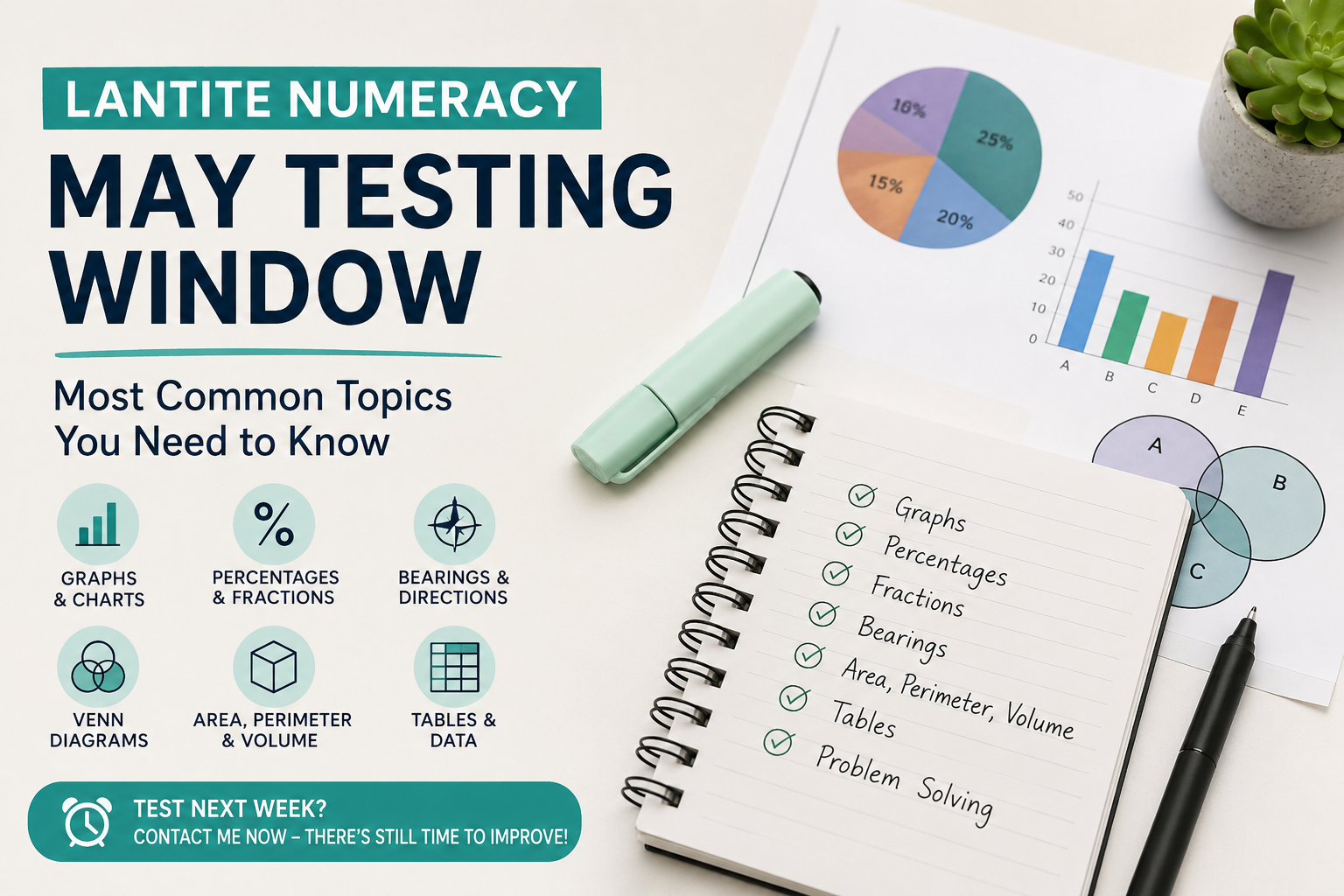 LANTITE Numeracy May Testing Window – Most Common Topics Students Are Seeing in the Test