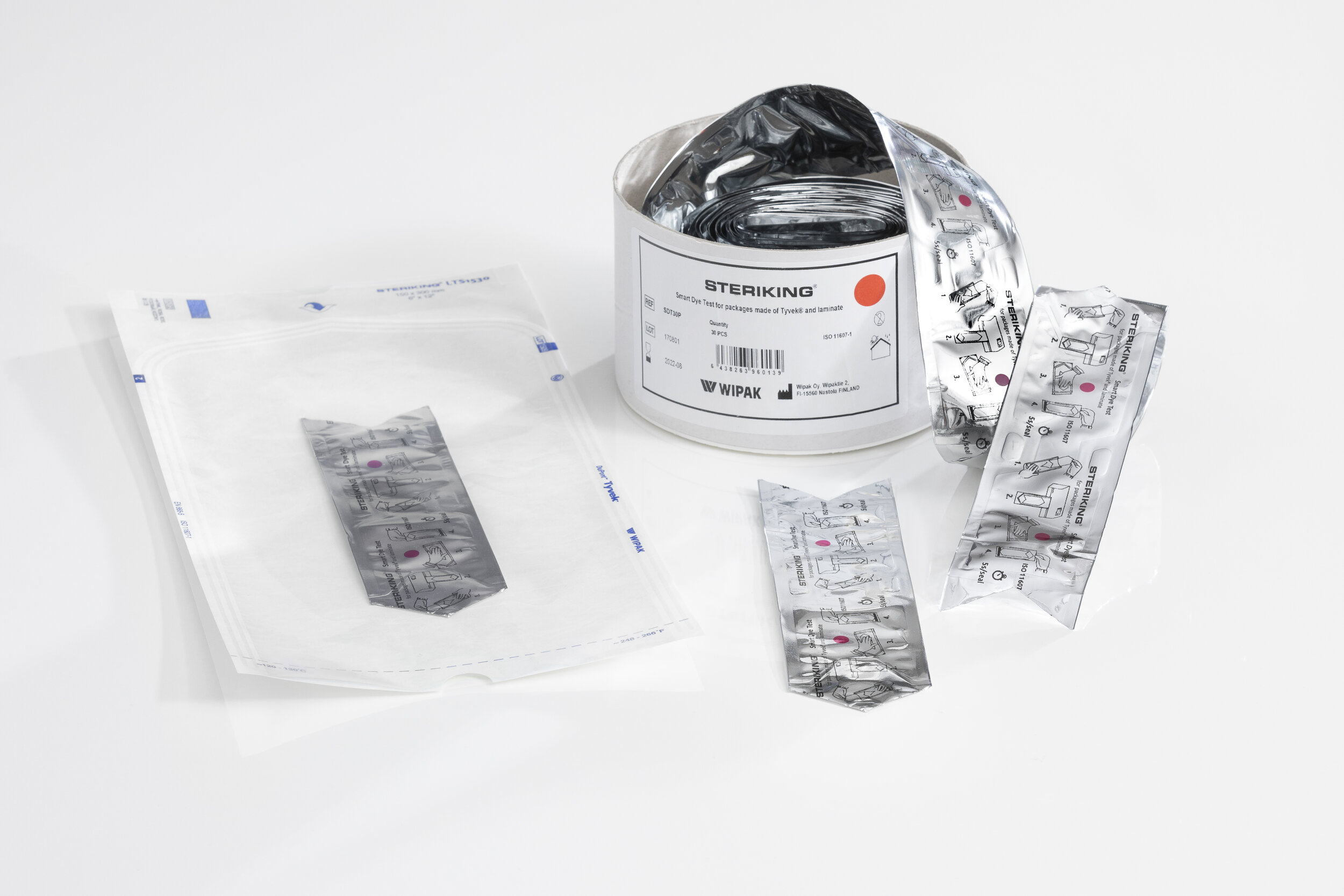 Steriking Multiseal Kit Dye Tests (30 pouches per box)