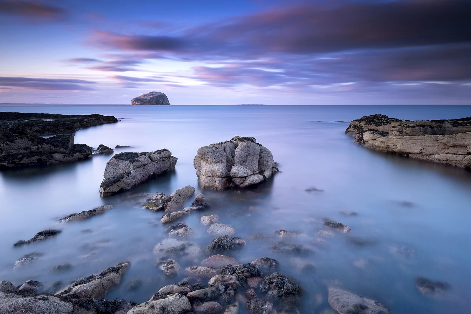 POSTER PRINT: EVENING AT BASS ROCK