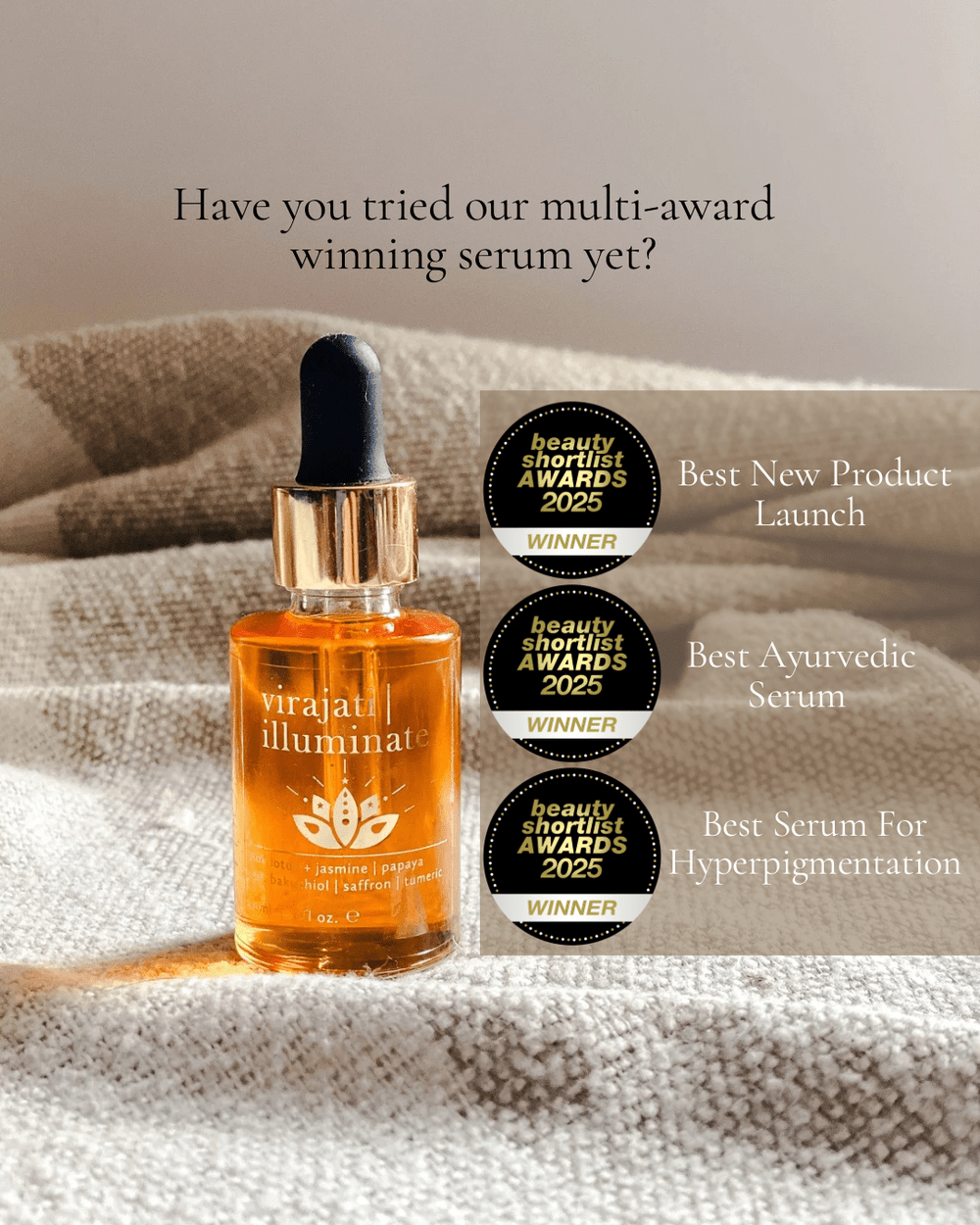 Virajati | Illuminate Facial Serum - natural skincare inspired by