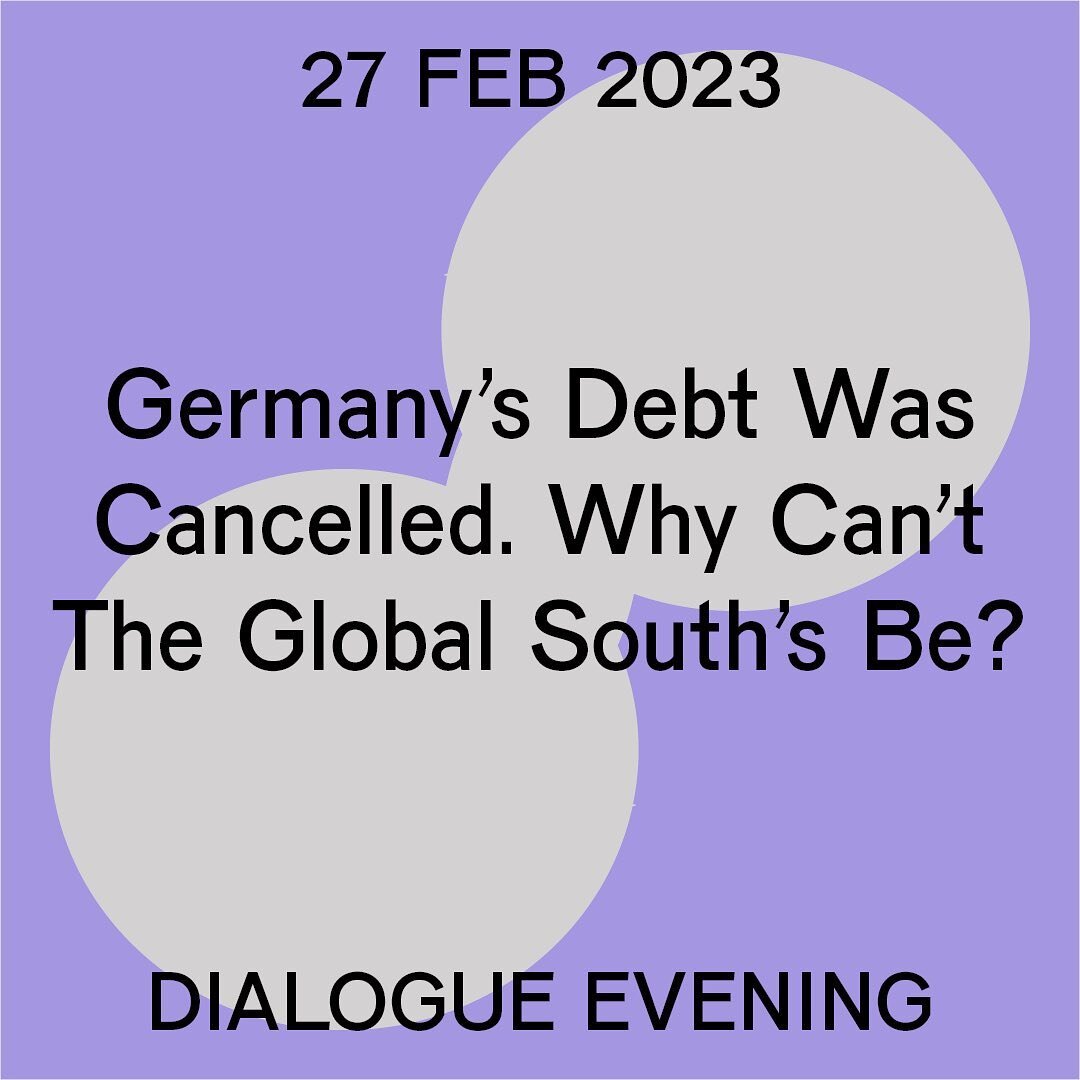 💎Welcome to Debt for Climate Finland dialogue evening &amp; dinner! 

On Monday 27th February we gather together to discuss ecological &amp; financial debt. We look 70 years back, into 1953 when Germany got their debt cancelled, and together with th