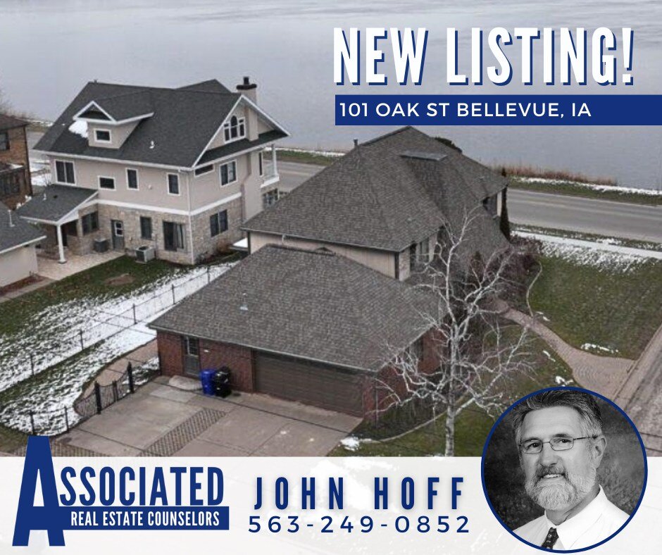 ✨NEW LISTING✨
📍101 Oak St Bellevue, IA

🛏3 bedrooms
🛁2 full baths + 2 half baths
🏠3,132 SQFT waterfront property
🌅Stunning river views

📲Contact John Hoff REALTOR&reg; (563)249-0852
👇CLICK HERE👇to see more photos!
https://shorturl.at/fiPX8