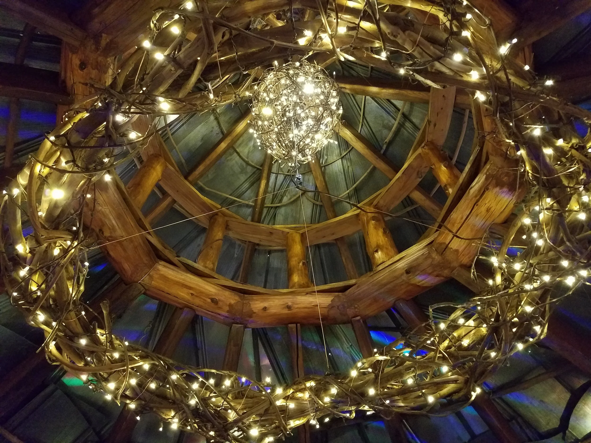 Reclaimed Wood Twig Chandelier