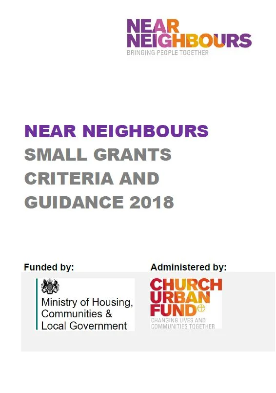 Small grants criteria and guidance
