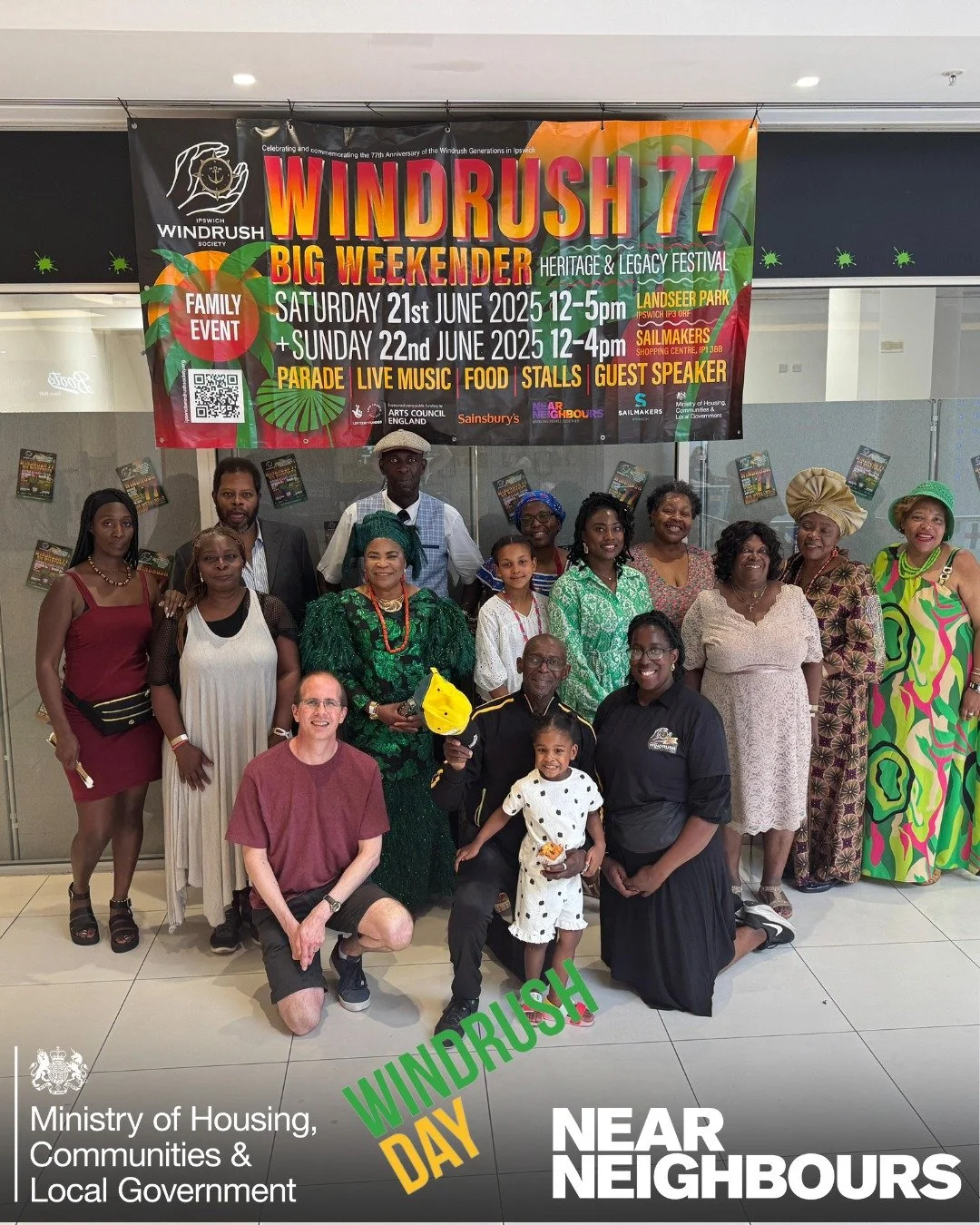 Do you have an idea that brings people together across generations and cultures?
Windrush Day Grant Scheme 2026 is funding projects that strengthen community cohesion and celebrate shared history.
Apply now: near-neighbours.org.uk/windrush26-home