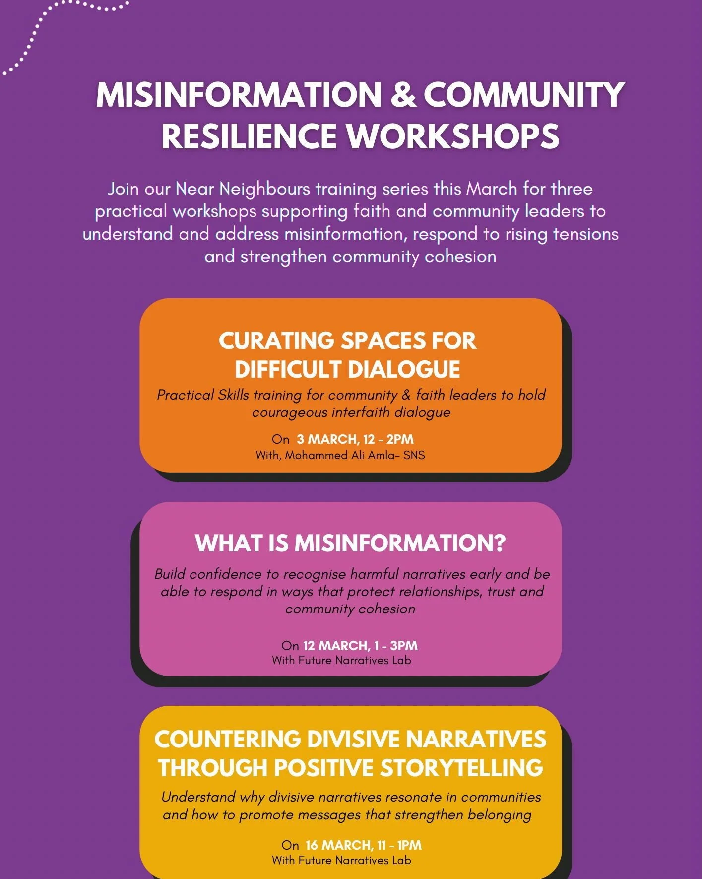 The internet connects us. But it can also divide us.

Misinformation spreads fast and often feels convincing even when it is not true. For faith and community leaders, knowing how to recognise and respond to it is becoming an essential skill.

Join N