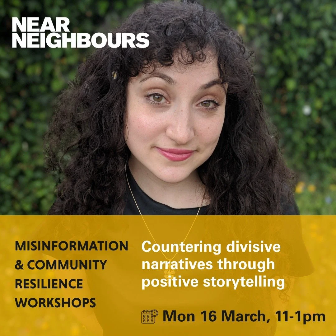 @sarahsteinlubrano is leading next week's webinar: Countering Divisive Narratives Through Positive Storytelling Get you free ticket 🎟️ (link in bio)
Dr. Sarah Stein Lubrano has a background in feminist, mutual aid, and other local organising as well