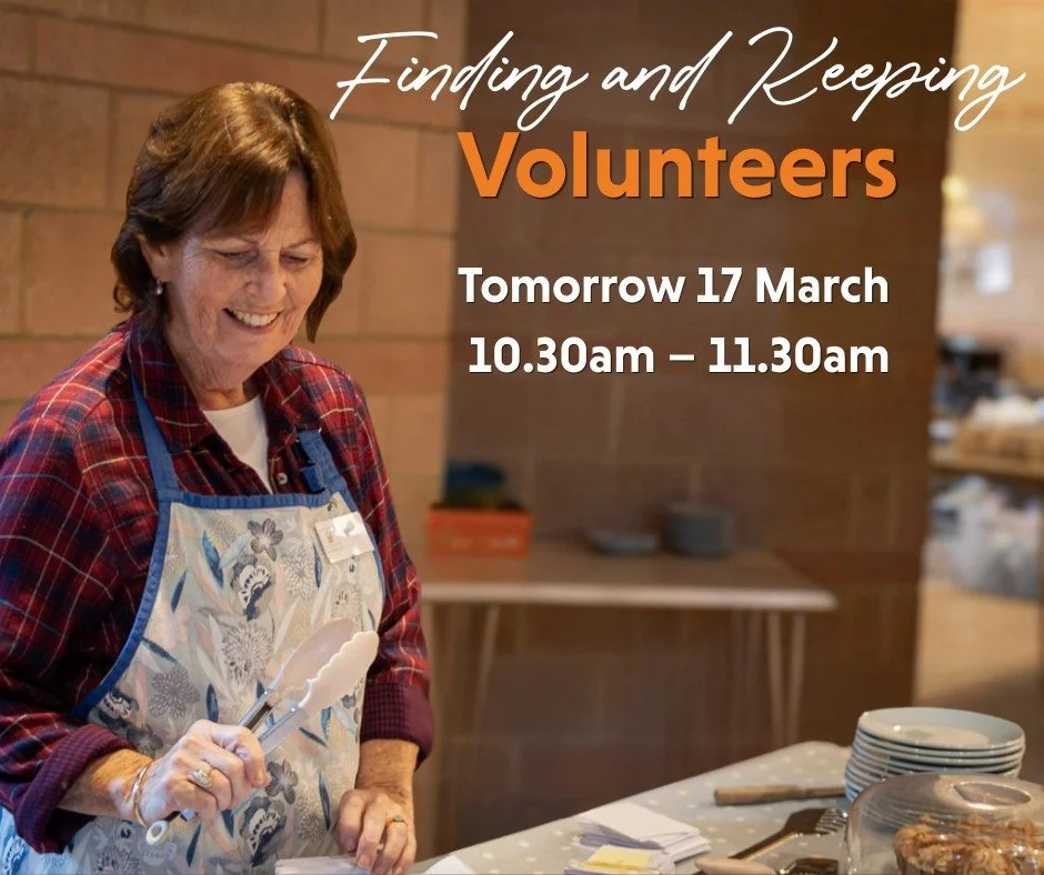 Want more hands on deck in your community project? Join us tomorrow for Finding &amp; Keeping Volunteers

This is an interactive session from Good Practice Mentors featuring Jessica from Leeds Older People&rsquo;s Forum, bringing over 30 years of exp