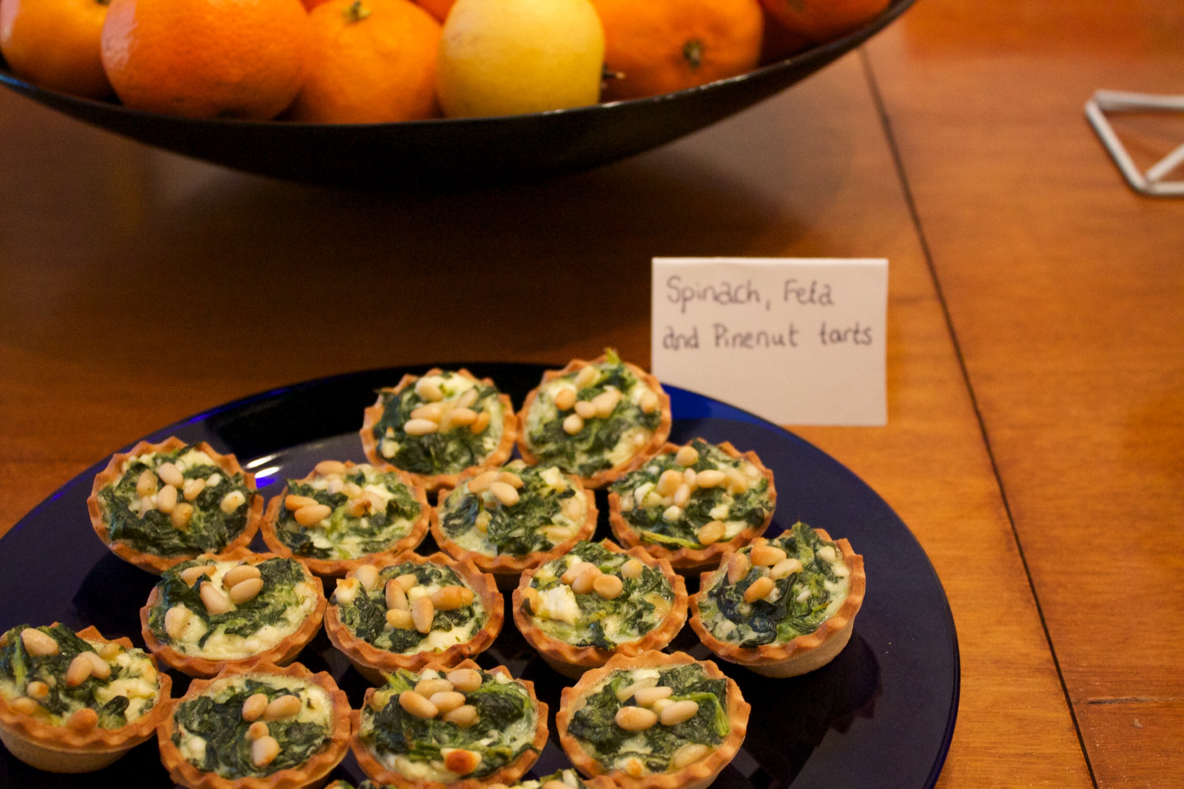 Spinach &amp; pine nut mini-quiche; naughty or nice on your waist this Christmas? Who Dares Slims 