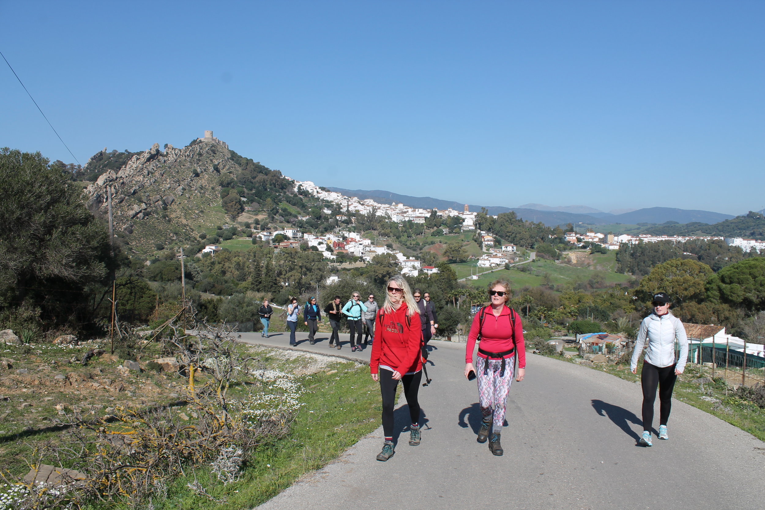 Hiking in Spain on a fitness holiday 