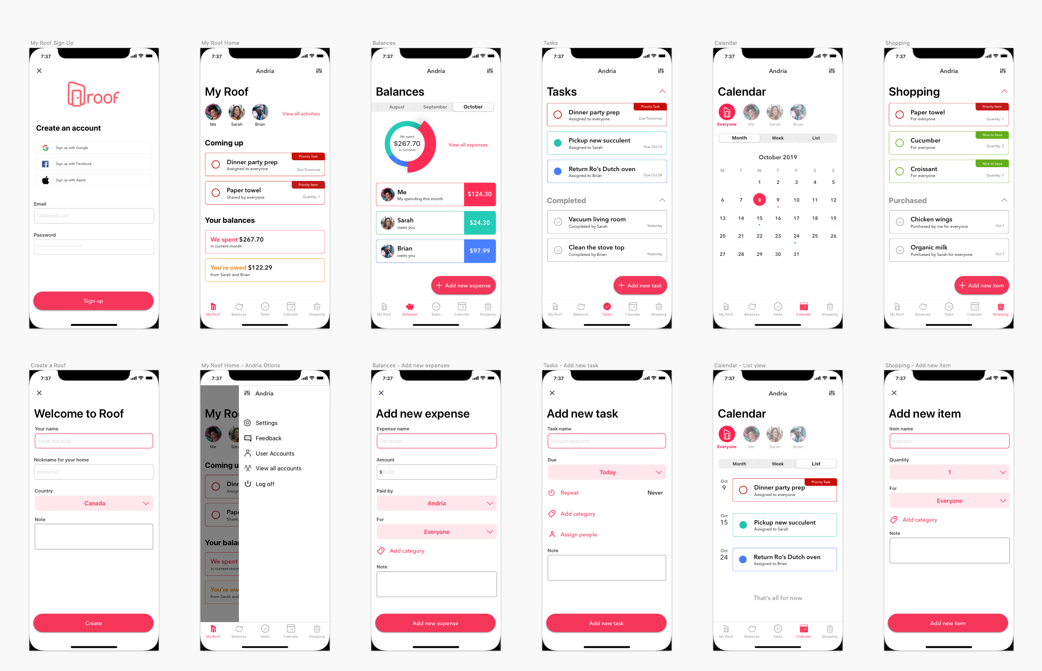 High Fidelity Wireframes in Sketch