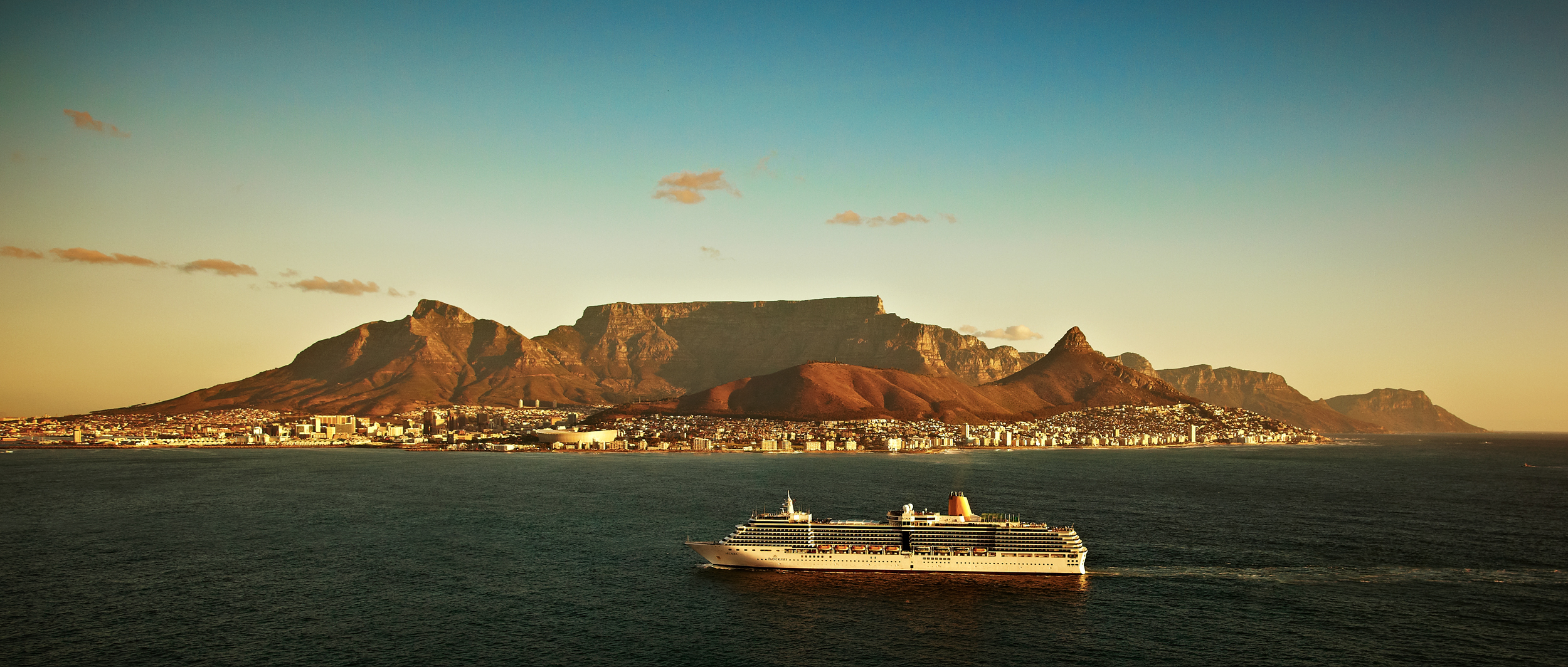 Capetown, South Africa, for P&O Cruises.  Aerial photography by Mike Caldwell