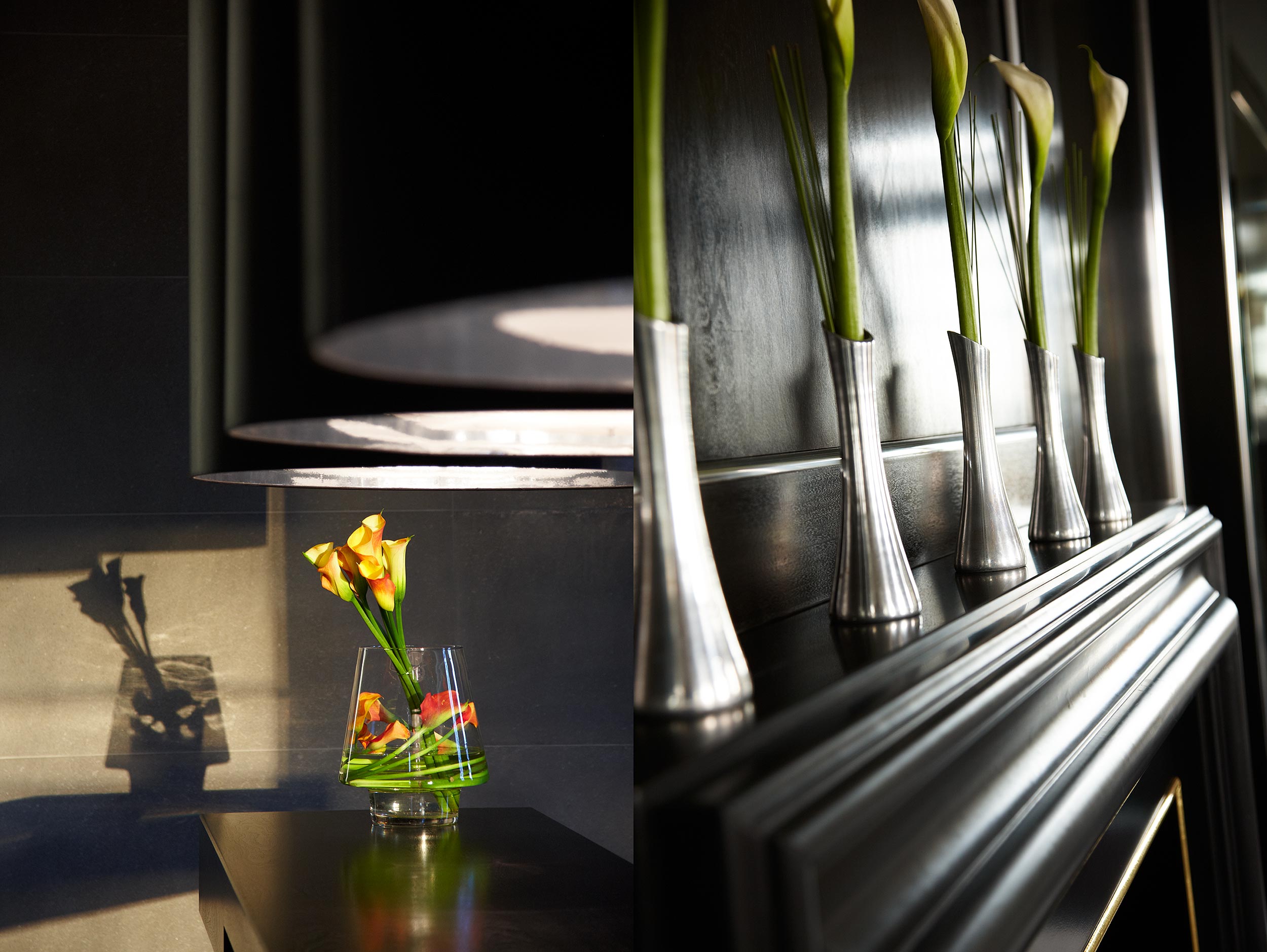 Design details, Grosvenor Suites, London.  Interior photography by Mike Caldwell