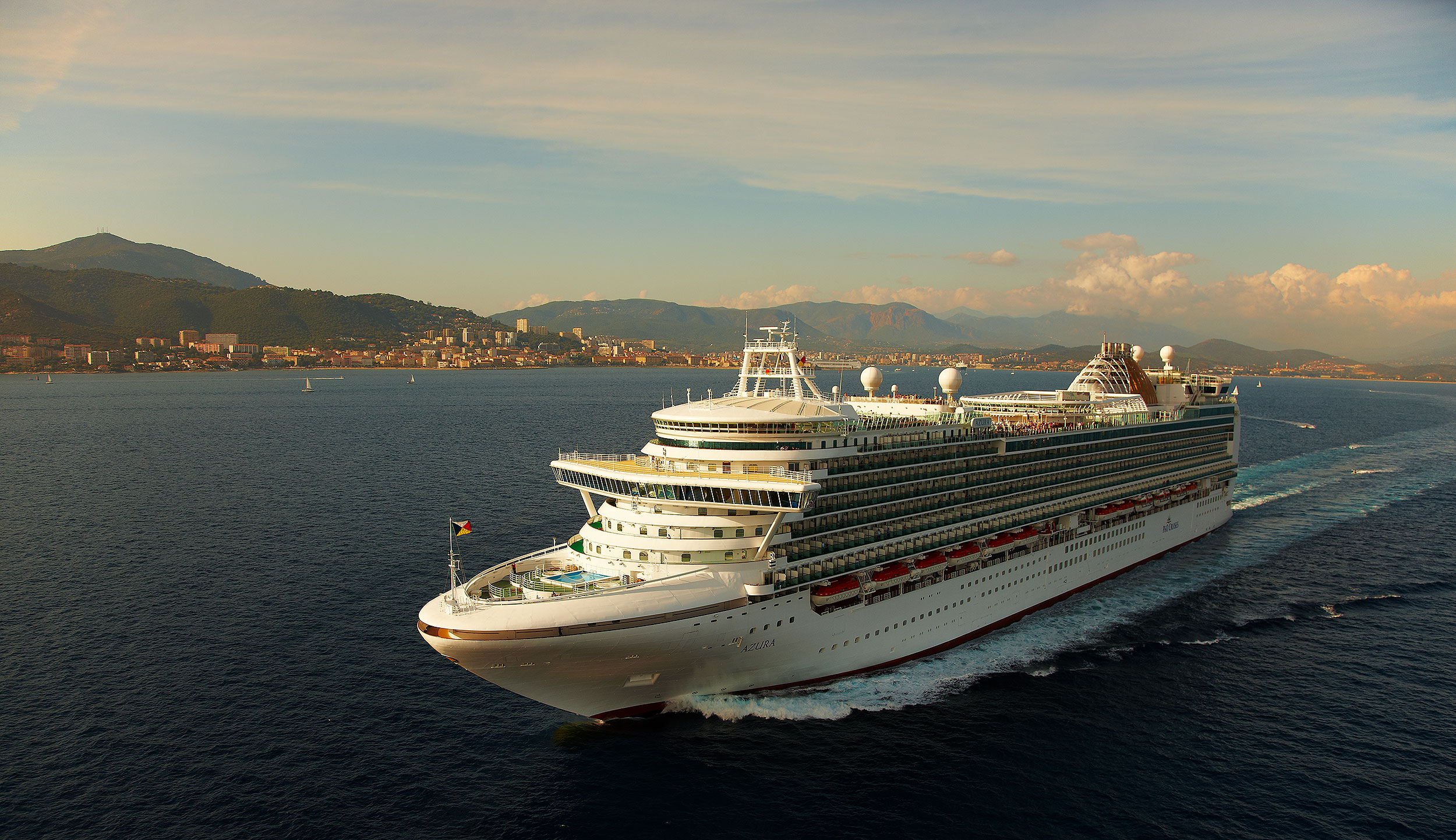 Corsica, Italy, for P&O Cruises.  Aerial photography by Mike Caldwell