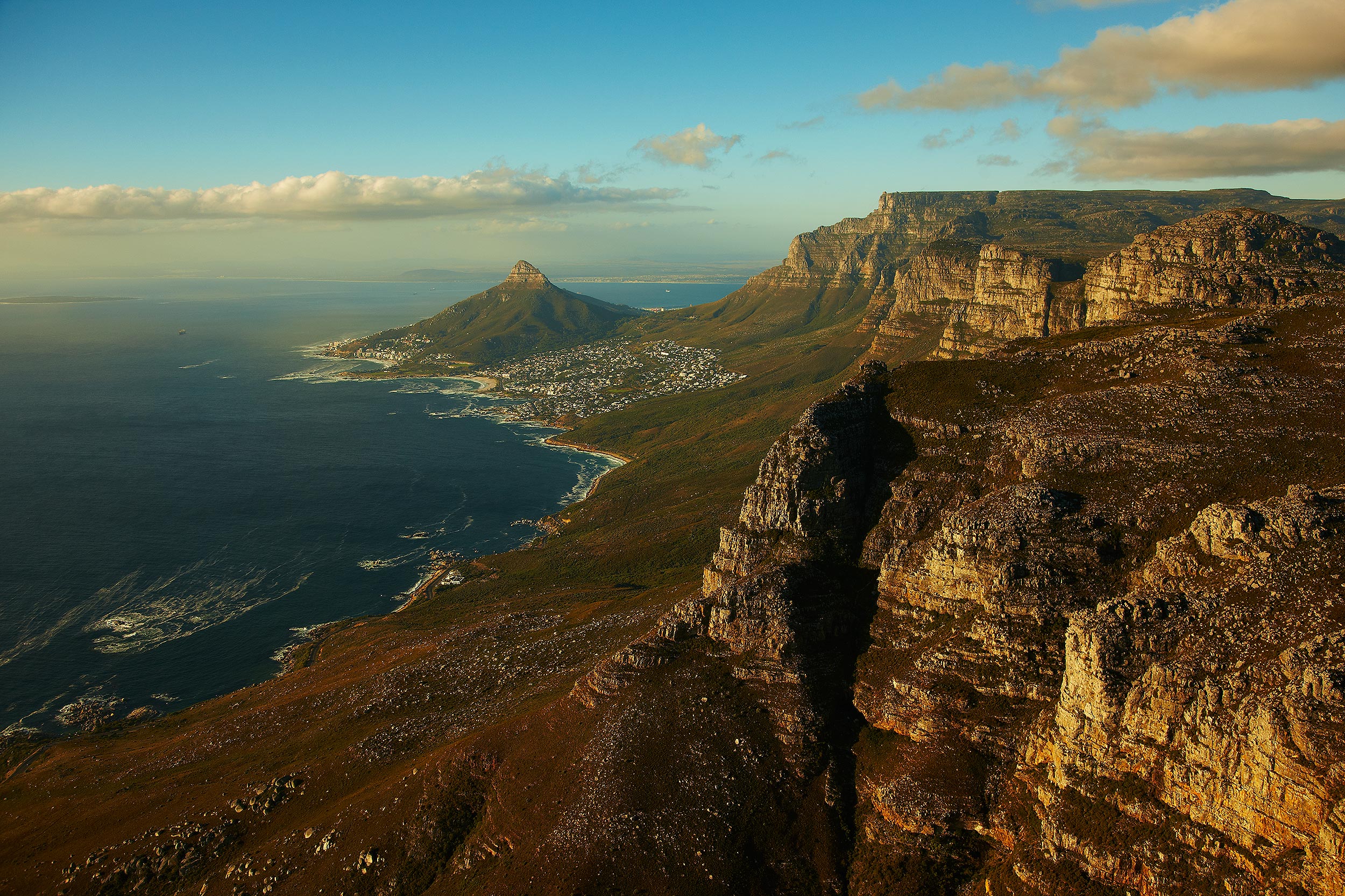 Table Mountain, Capetown, South Africa.  Landscape photography by Mike Caldwell