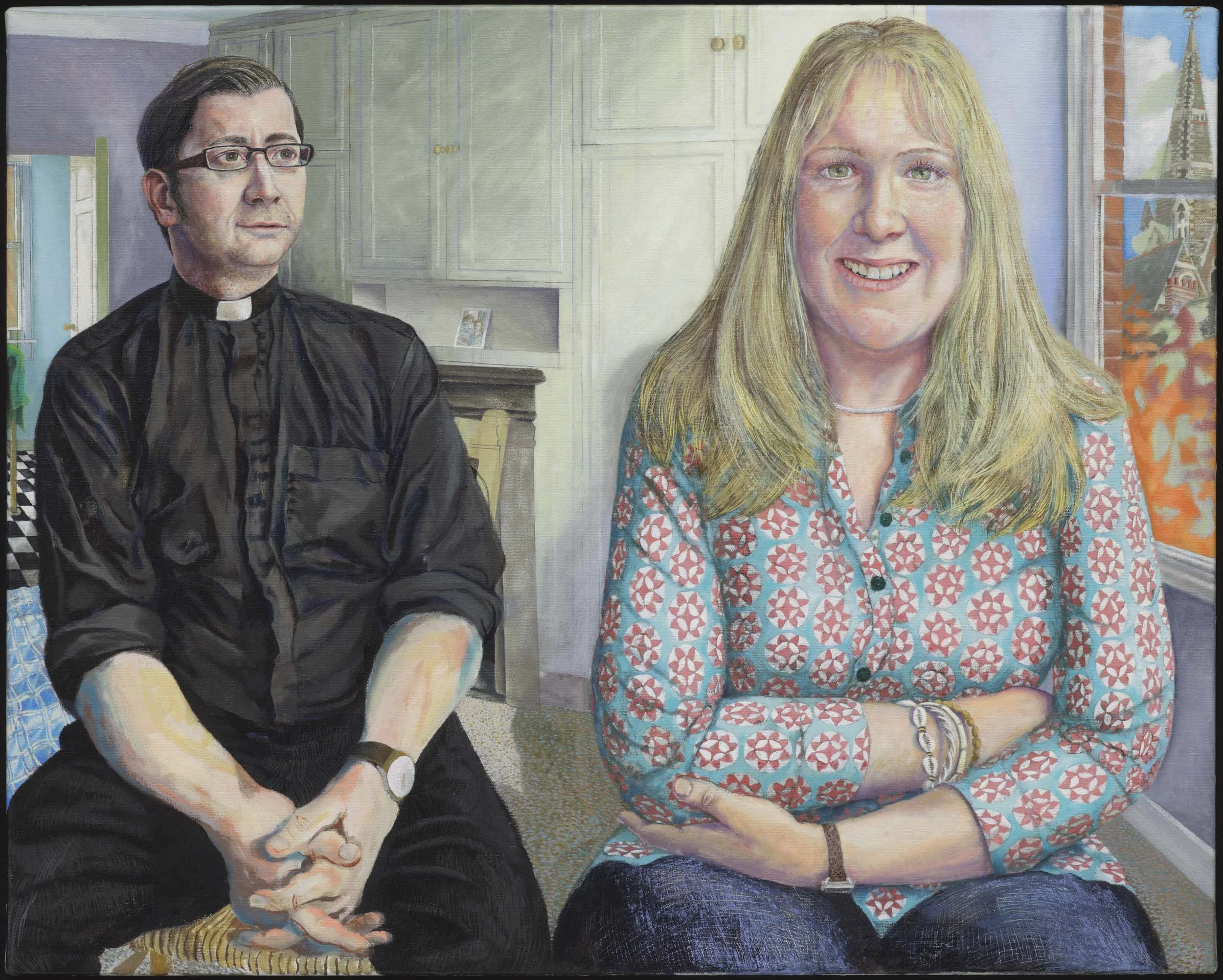 Martin and Chrissy, 2010, Oil on linen, 60 x 90 cm