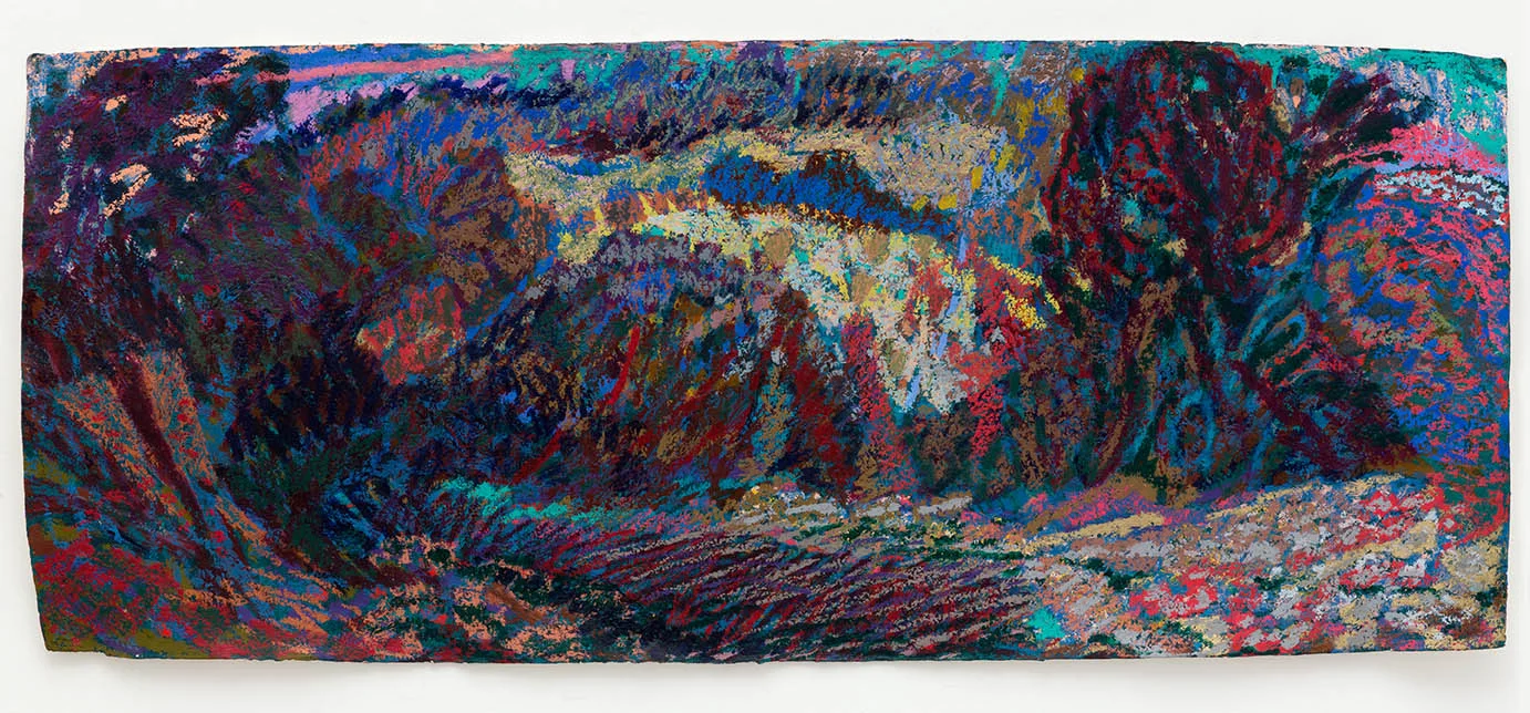 Simeon, 2017, Oil pastel on paper, 80 x 200 cm