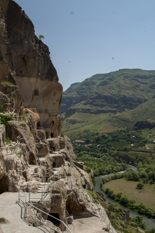 Vardzia - an ancient fortress city built out of caves.