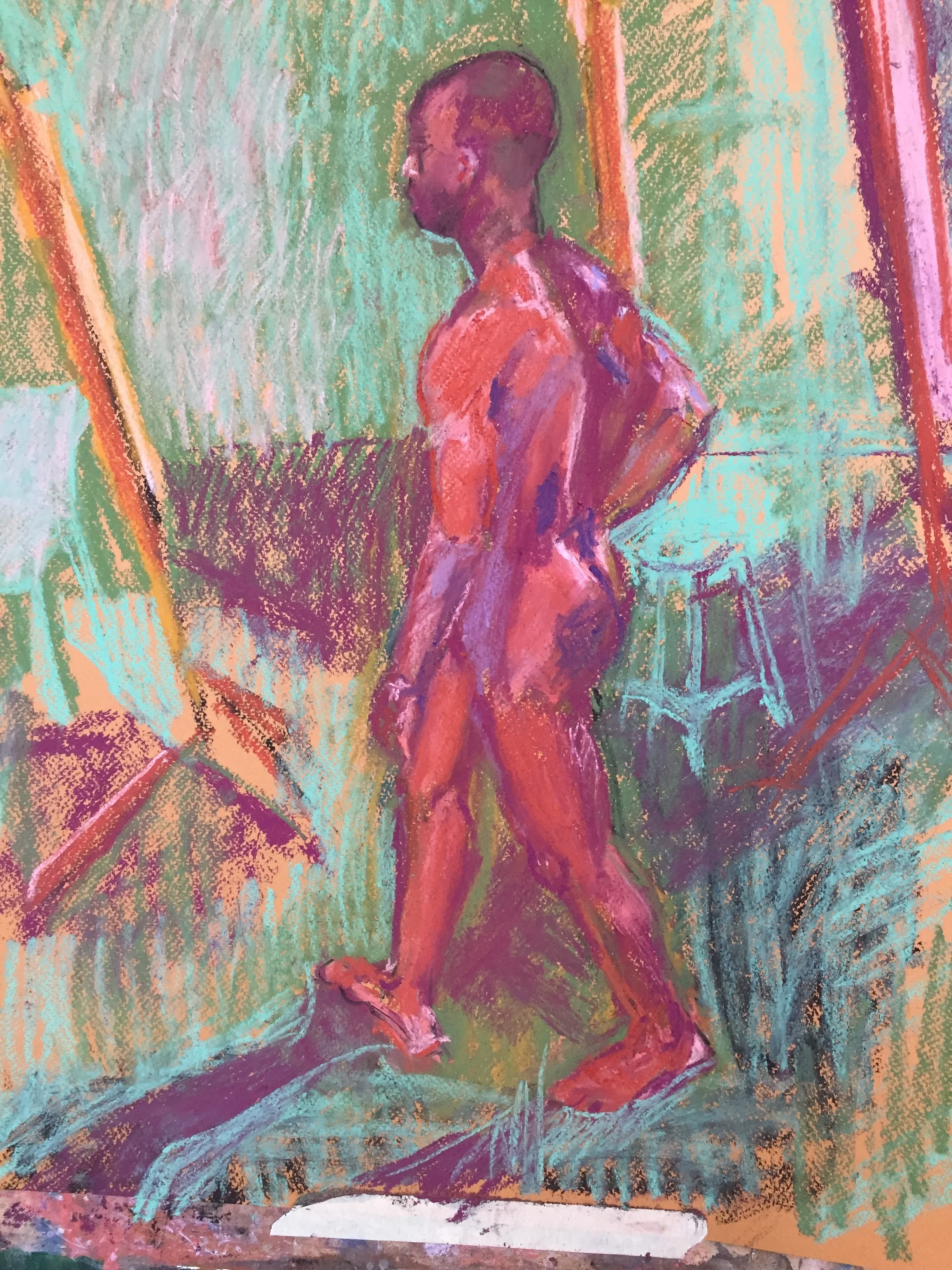 Brendon 2 Unison pastels on paper by Sally Hyman