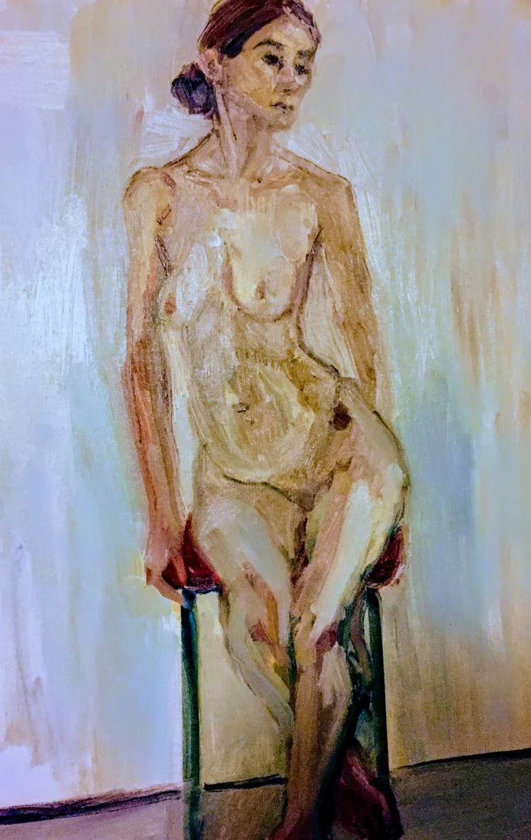 Maria Acrylics on canvas by Sally Hyman
