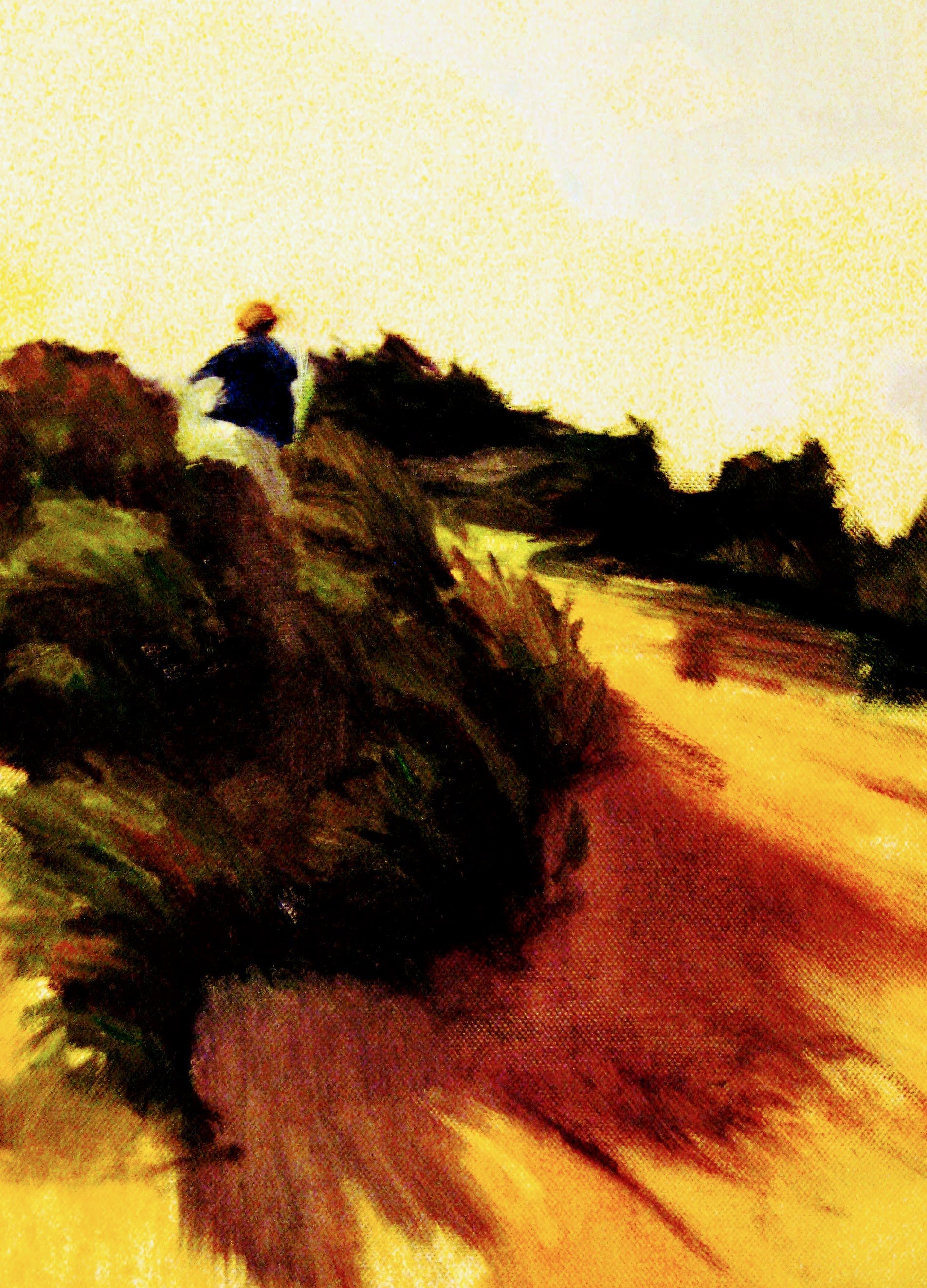 Sam on Saunton Sands; oil on canvas